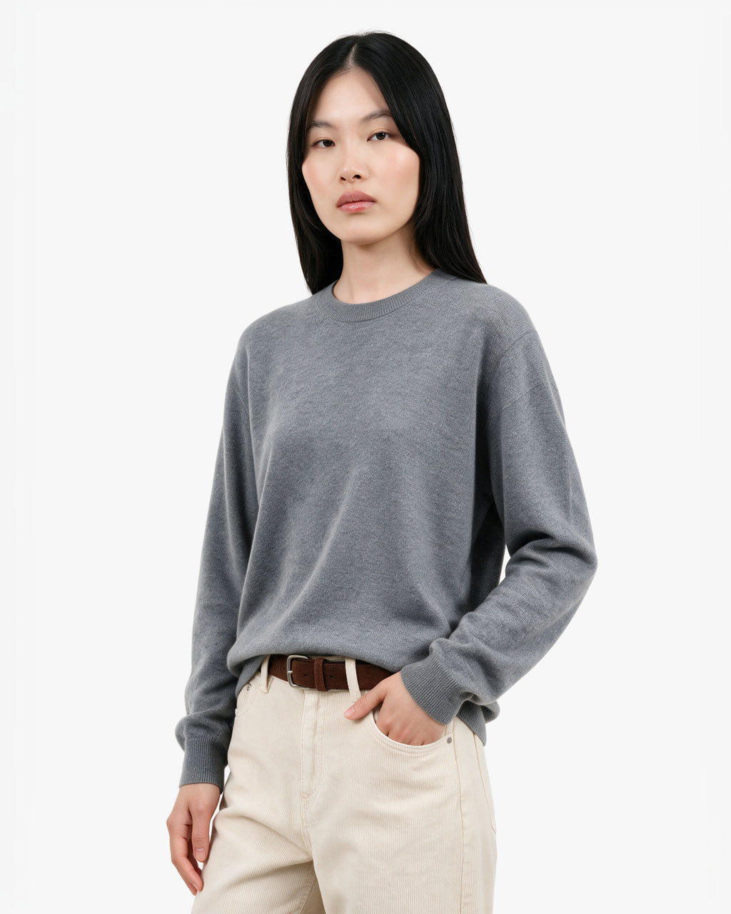 Women's Classic Prestige Crewneck · Medium Grey Women > Crewneck Sweater