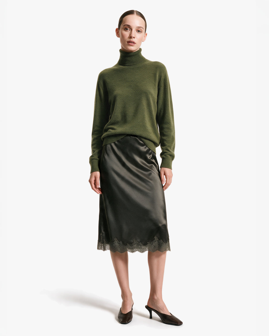 Women's Classic Prestige Roll Neck · Green