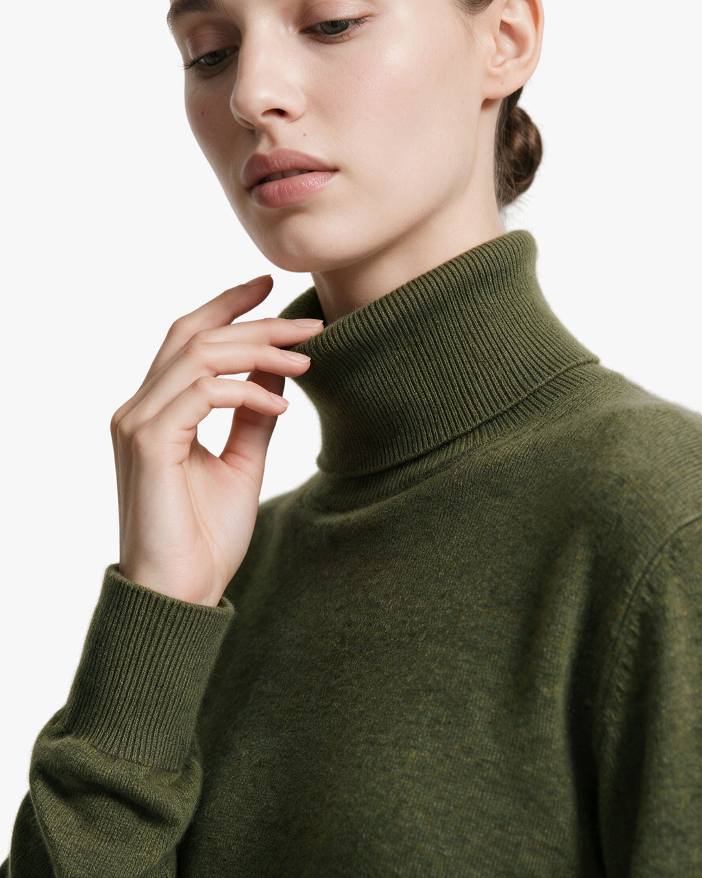 Women's Classic Prestige Roll Neck · Green