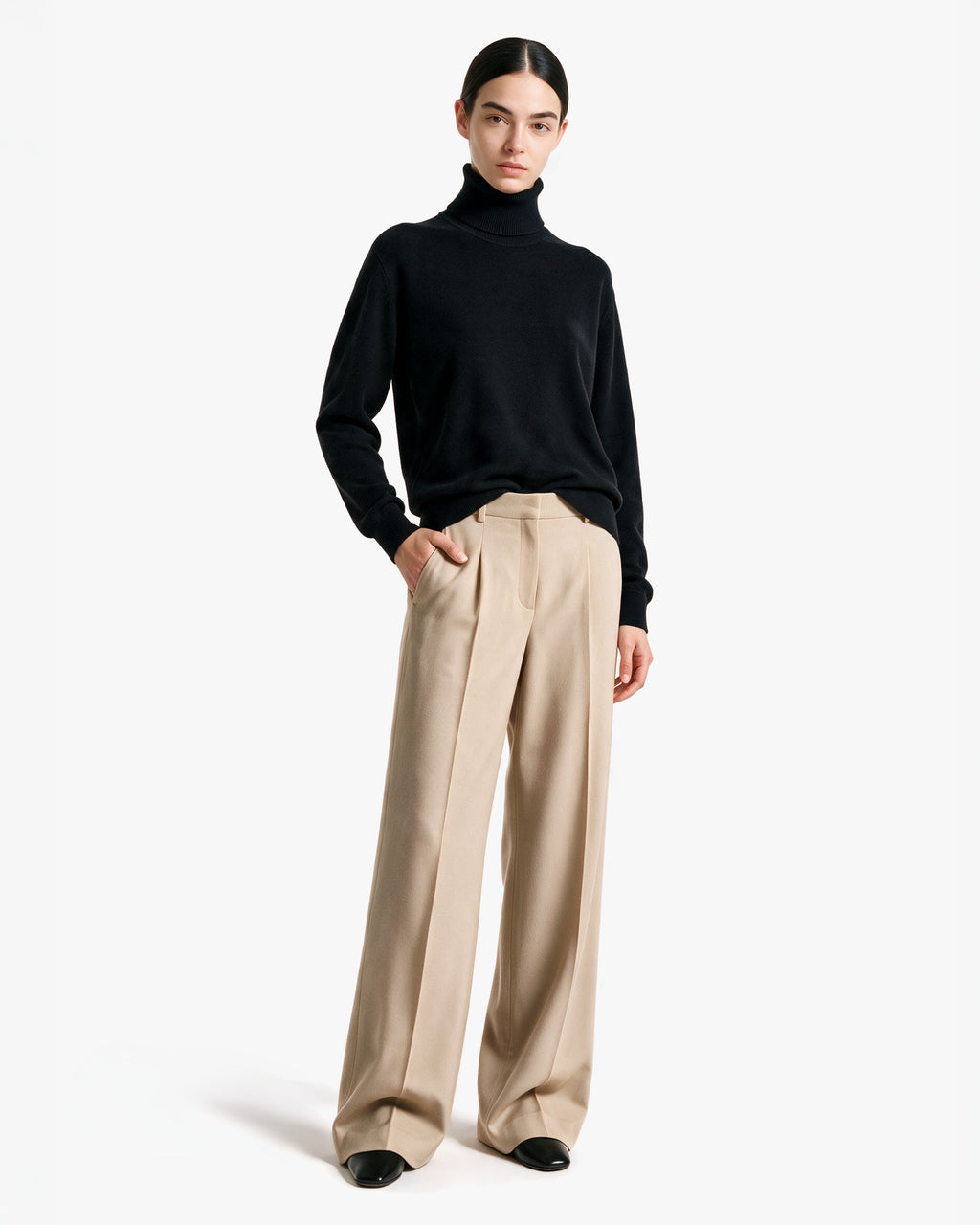 Women's Classic Prestige Roll Neck · Black
