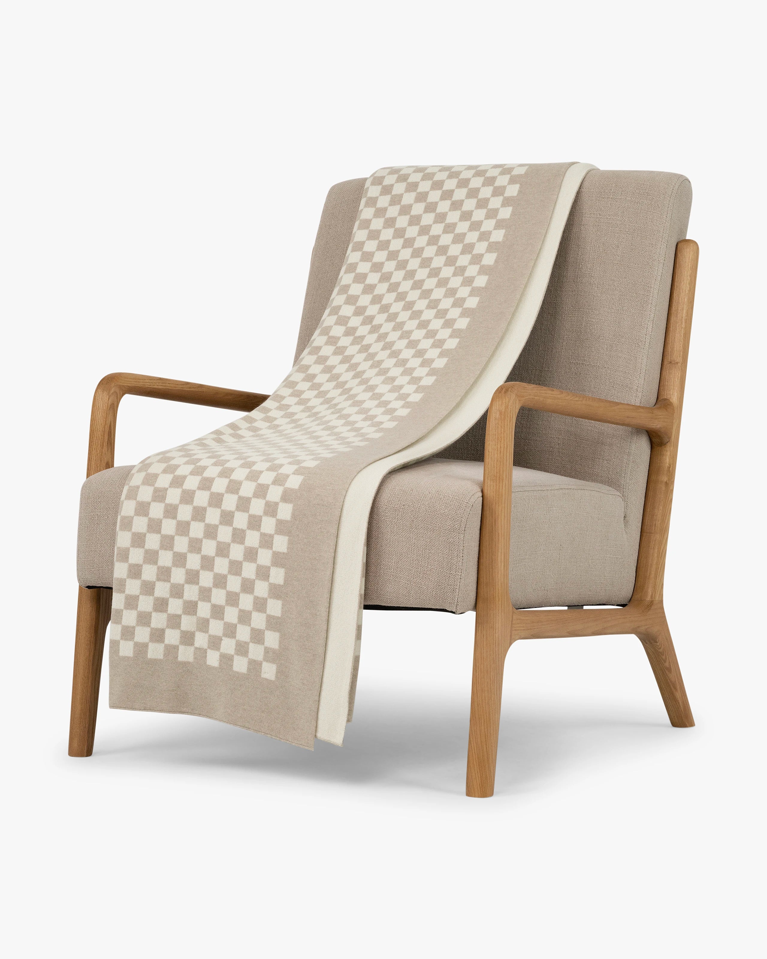 Damier Blanket - Beige Cashmere