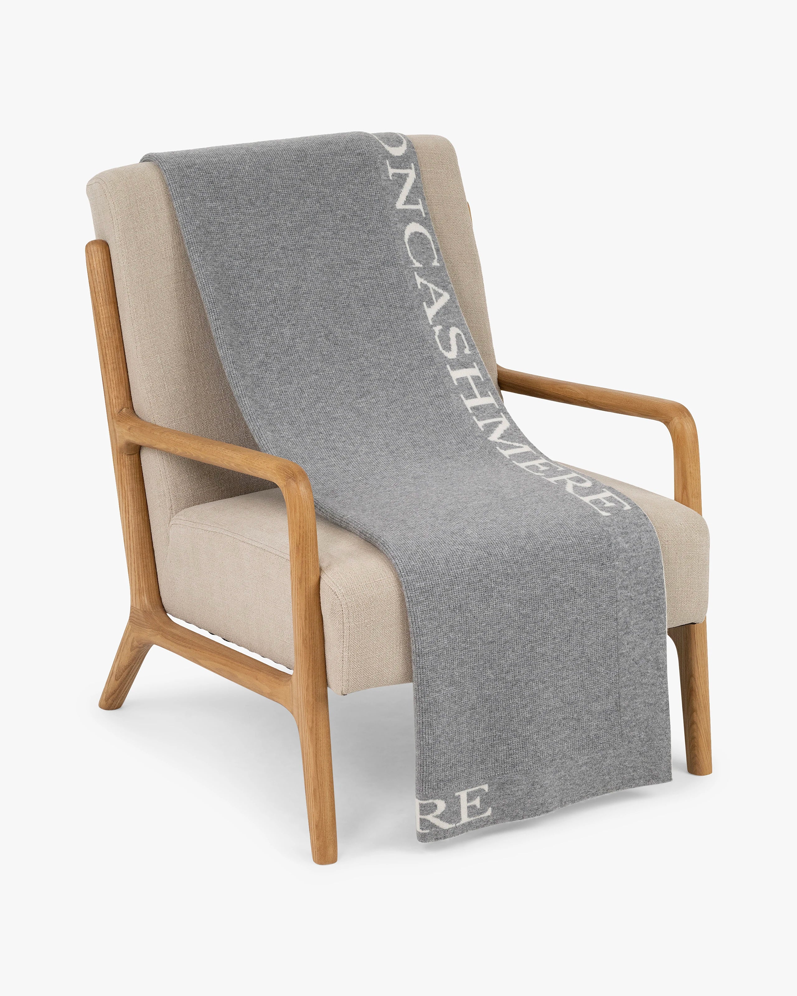 Dolomiti Customizable Blanket - Medium Grey Cashmere