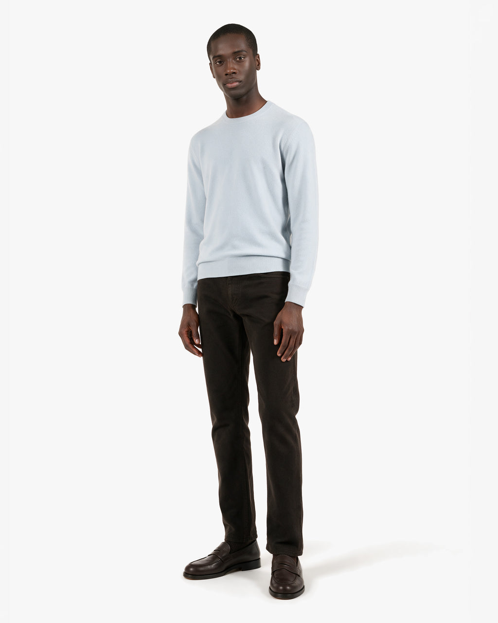 Pull Col Rond Classic Prestige Homme · Bleu Clair