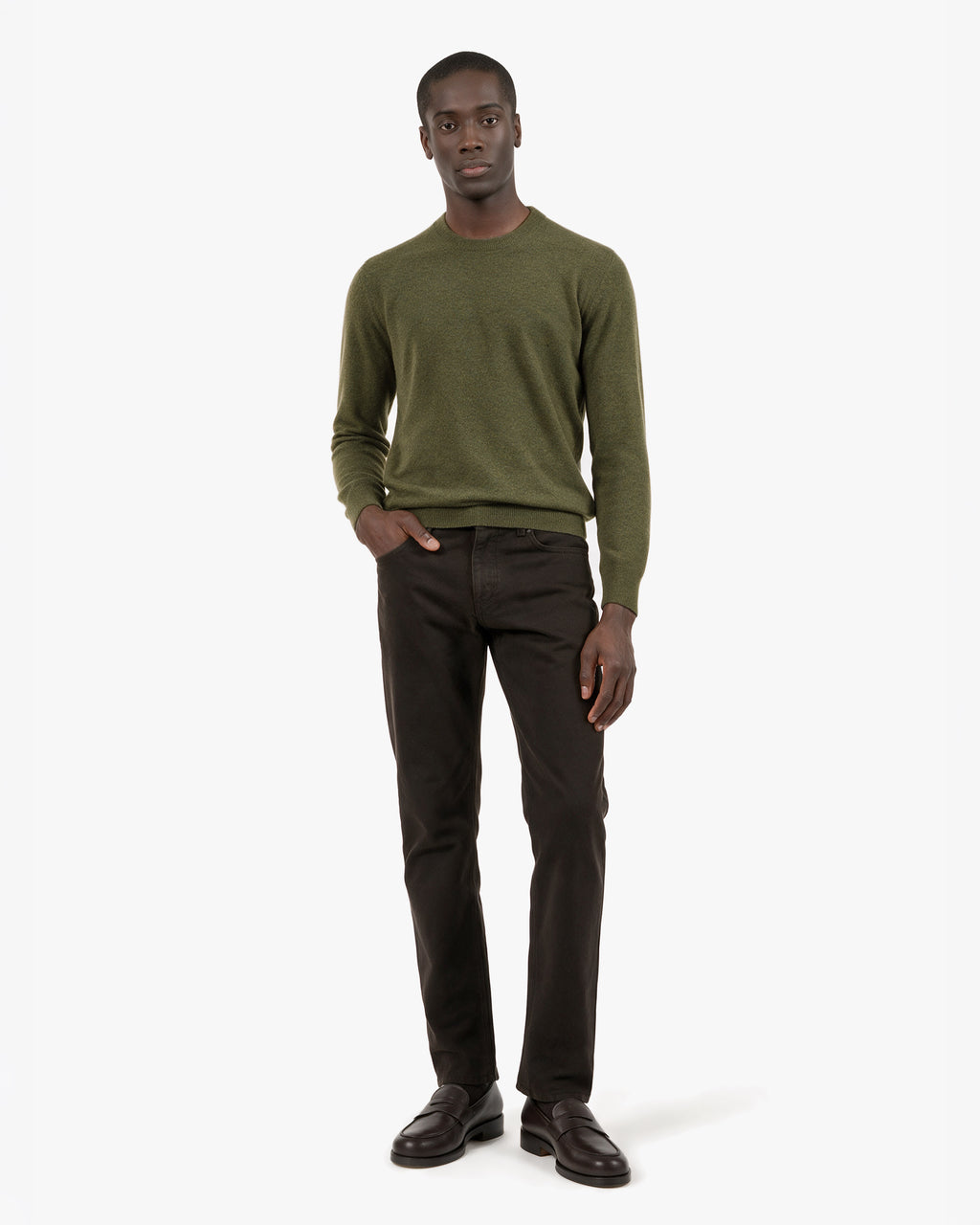 Pull Col Rond Classic Prestige Homme · Vert