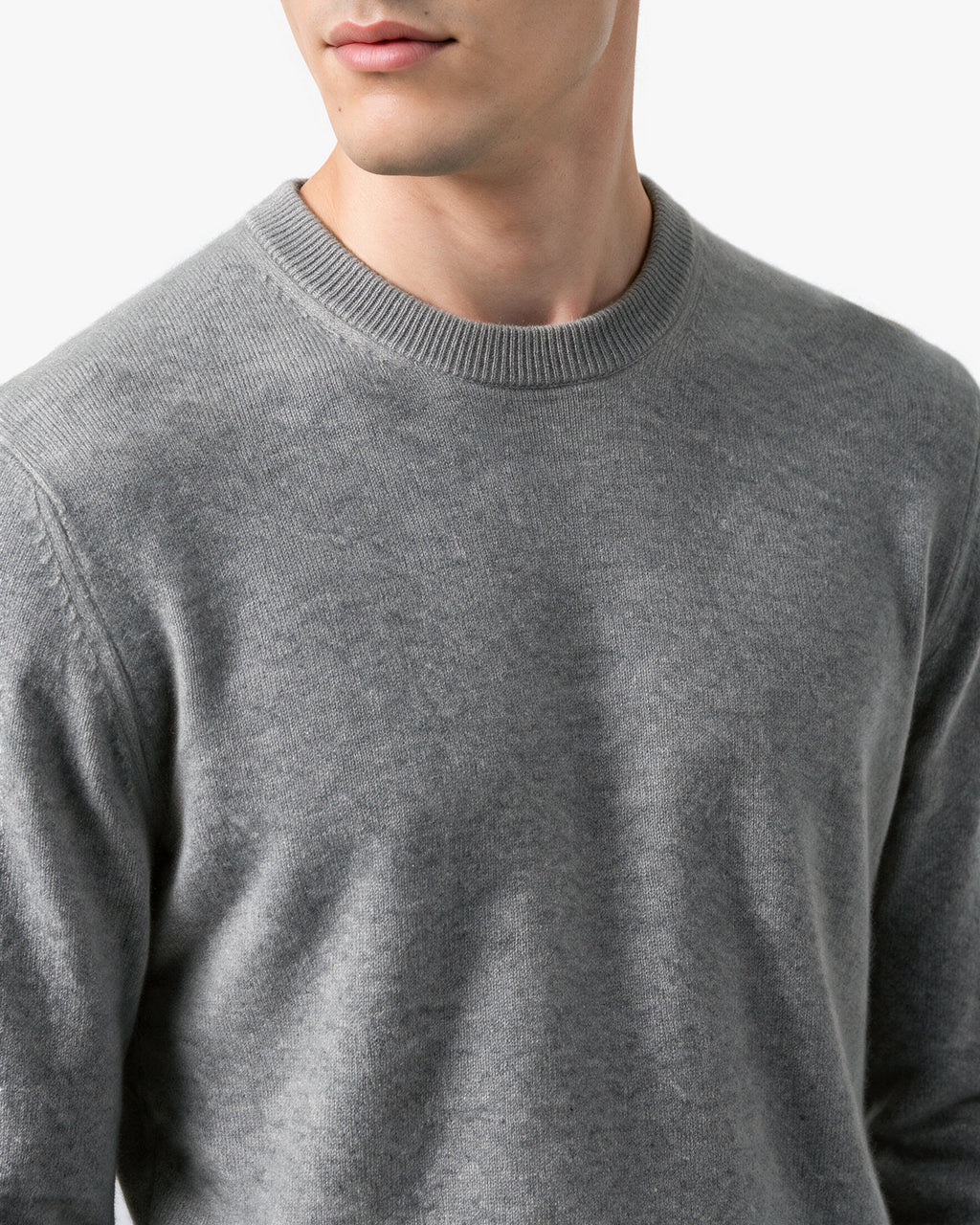 Pull Col Rond Classic Prestige Homme · Gris Moyen