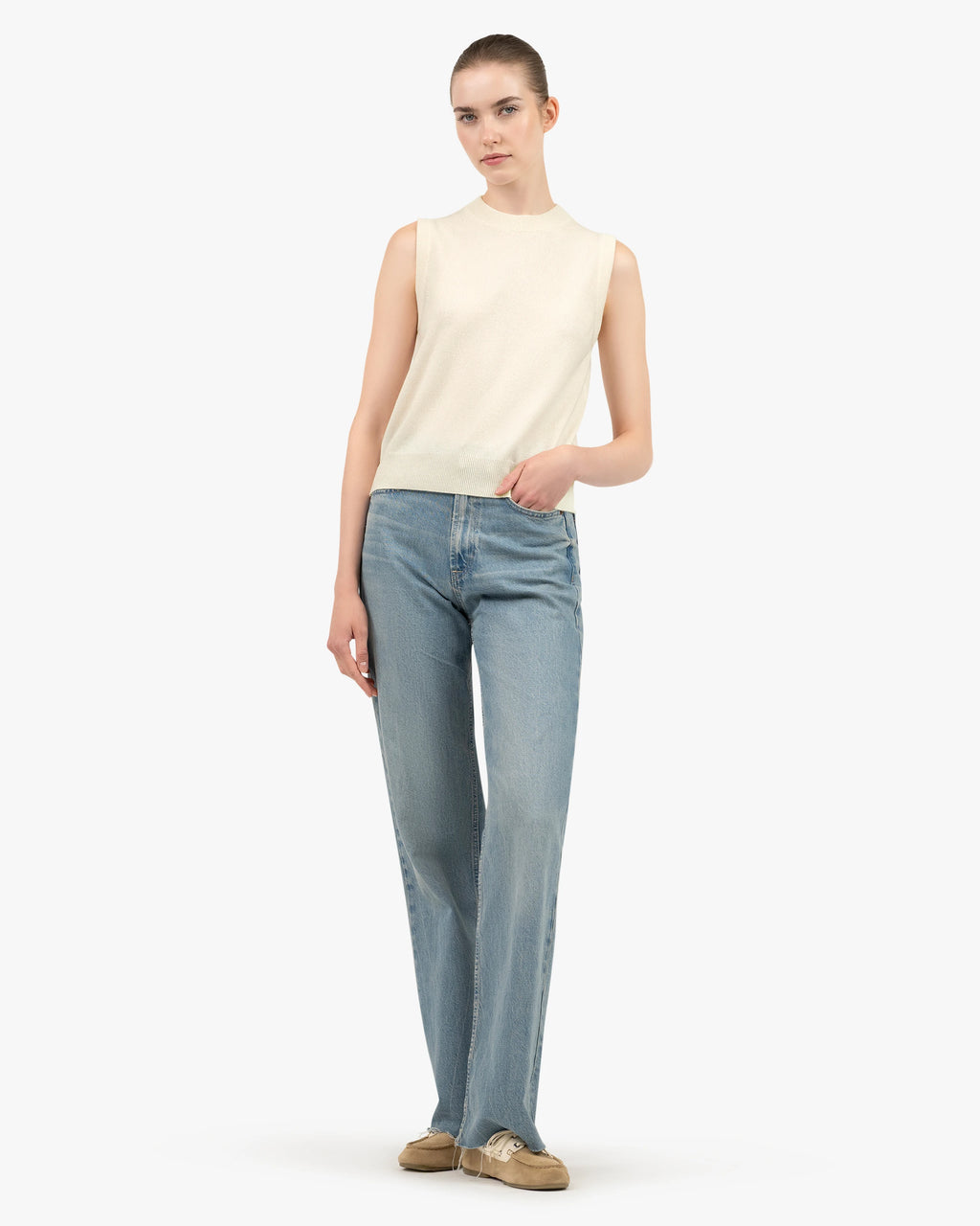Essential Top - White Cashmere