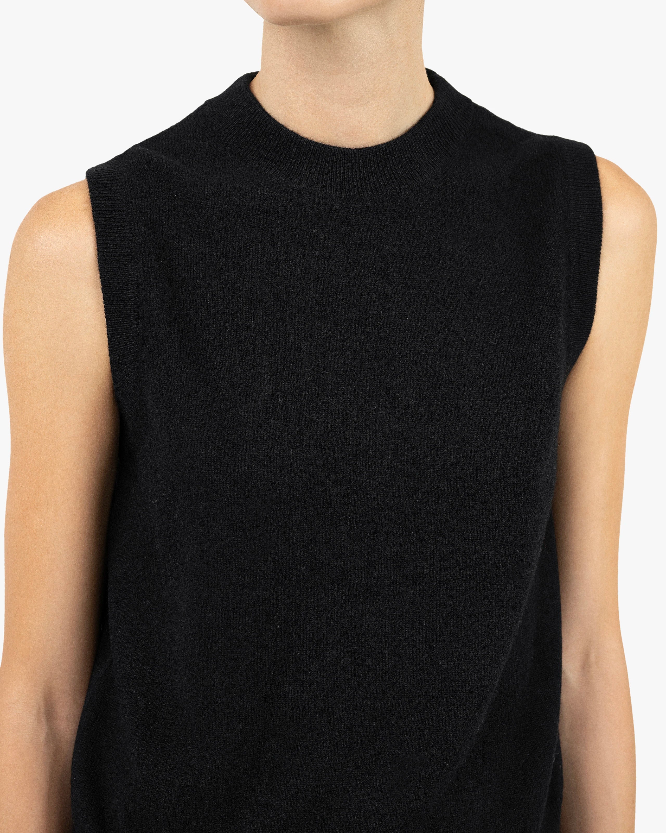 Essential Top - Black Cashmere