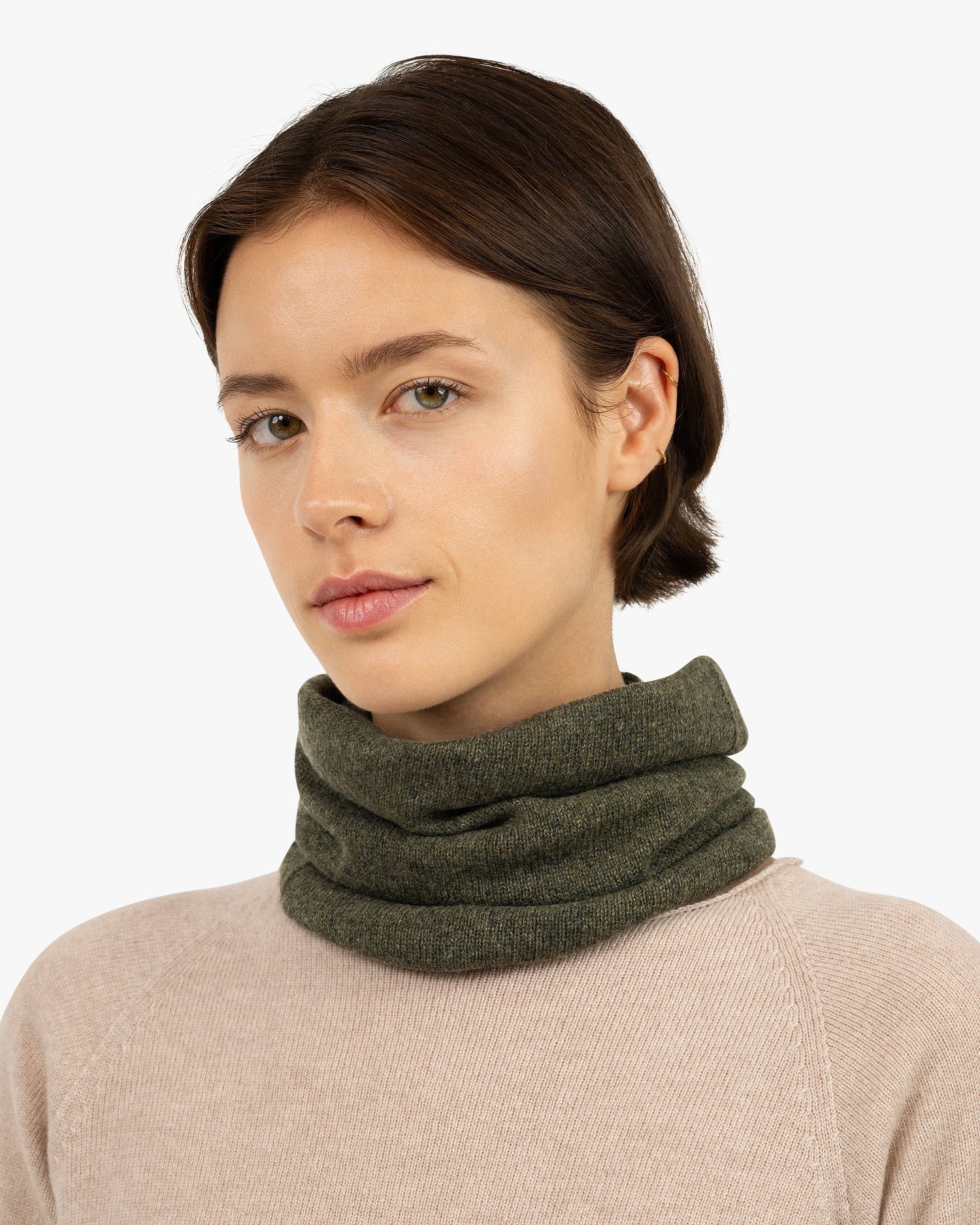 Essential Neck Warmer - Green Cashmere