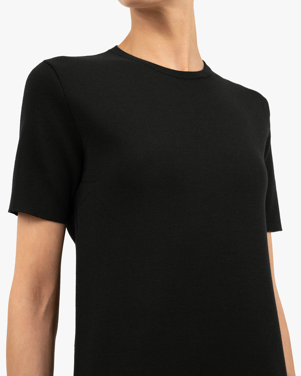 Seraphine Dress - Black Merino Superfine