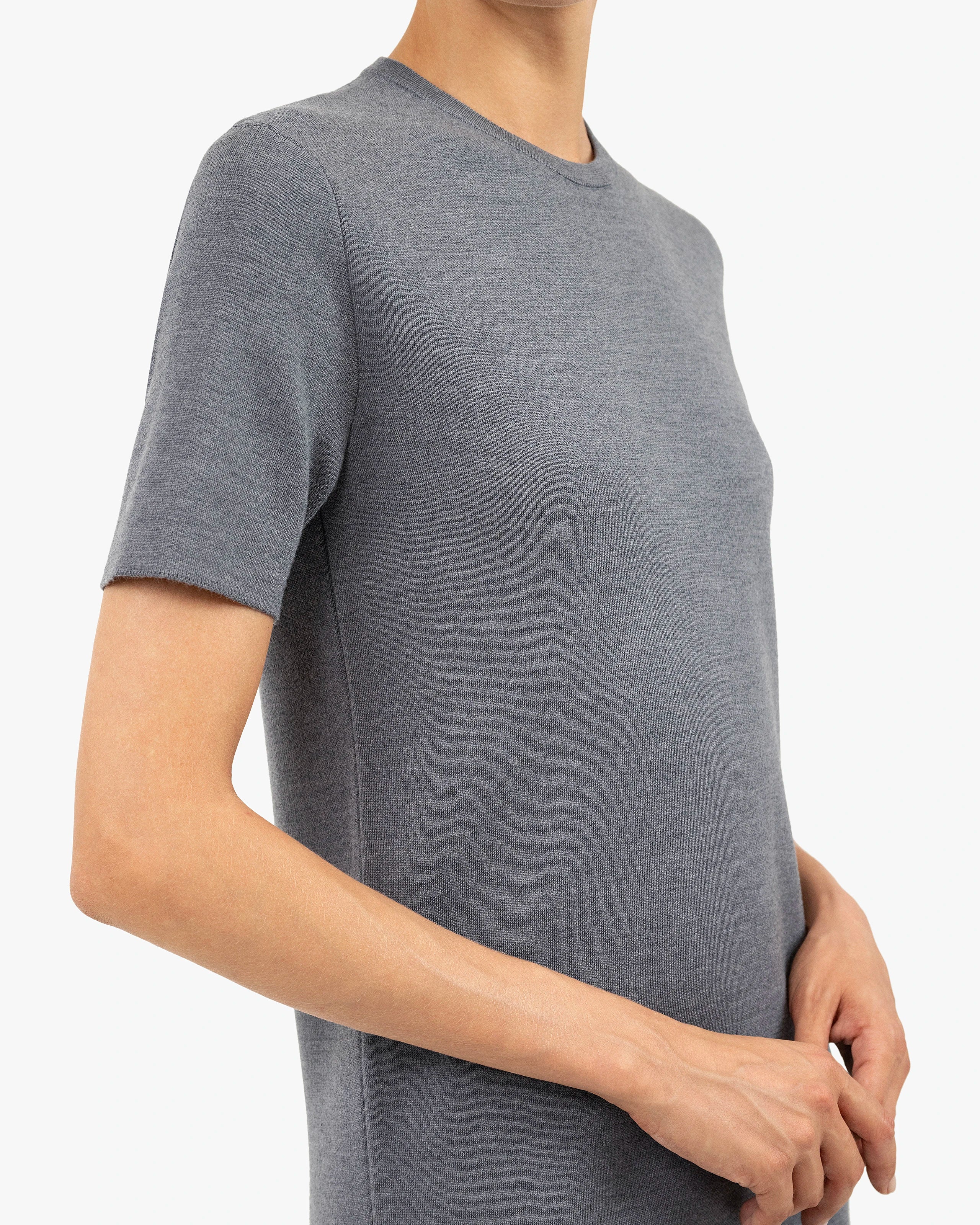 Seraphine Dress - Grey Merino Superfine
