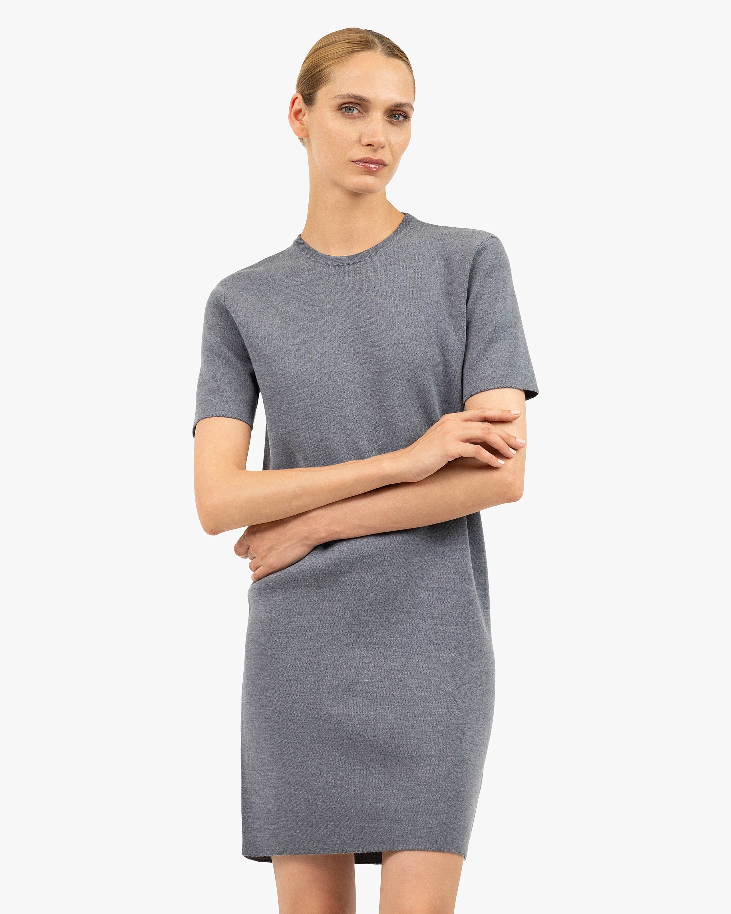 Seraphine Dress - Grey Merino Superfine
