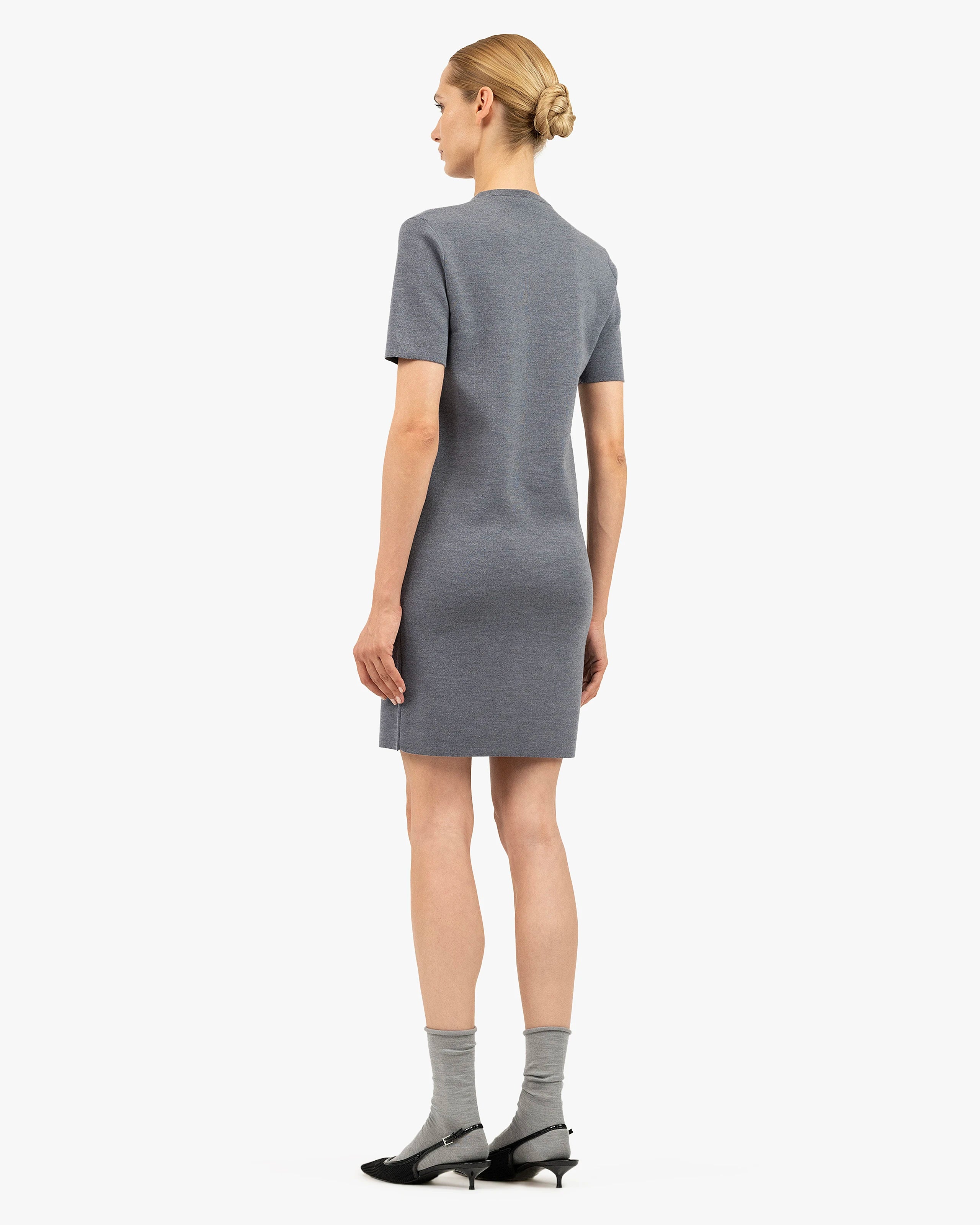 Seraphine Dress - Grey Merino Superfine