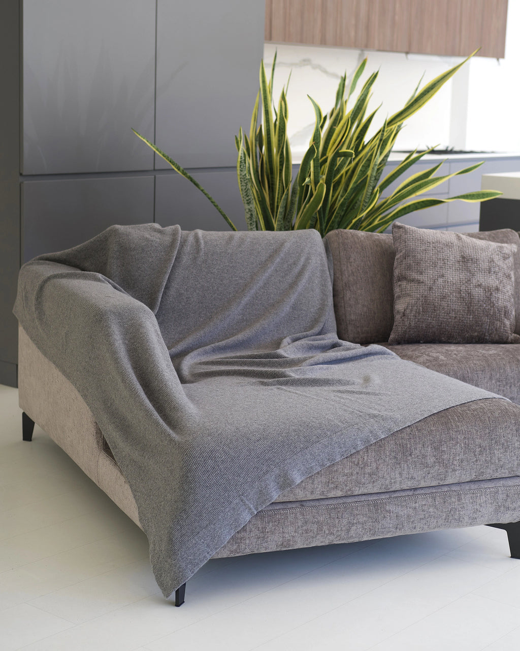 Fiocco Blanket - Medium Grey Cashmere