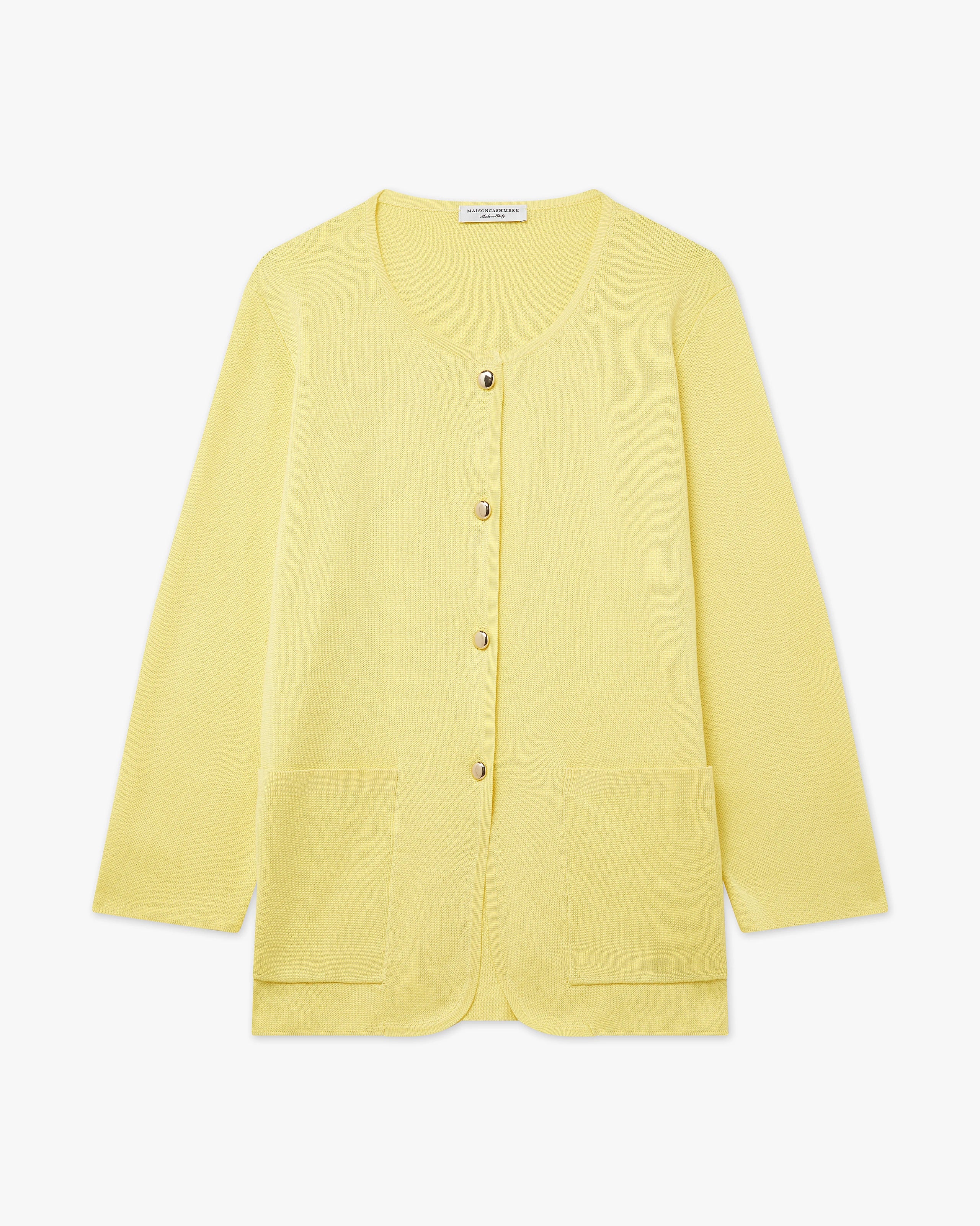 Women's Oasi Knit Jacket - Yellow Cotone