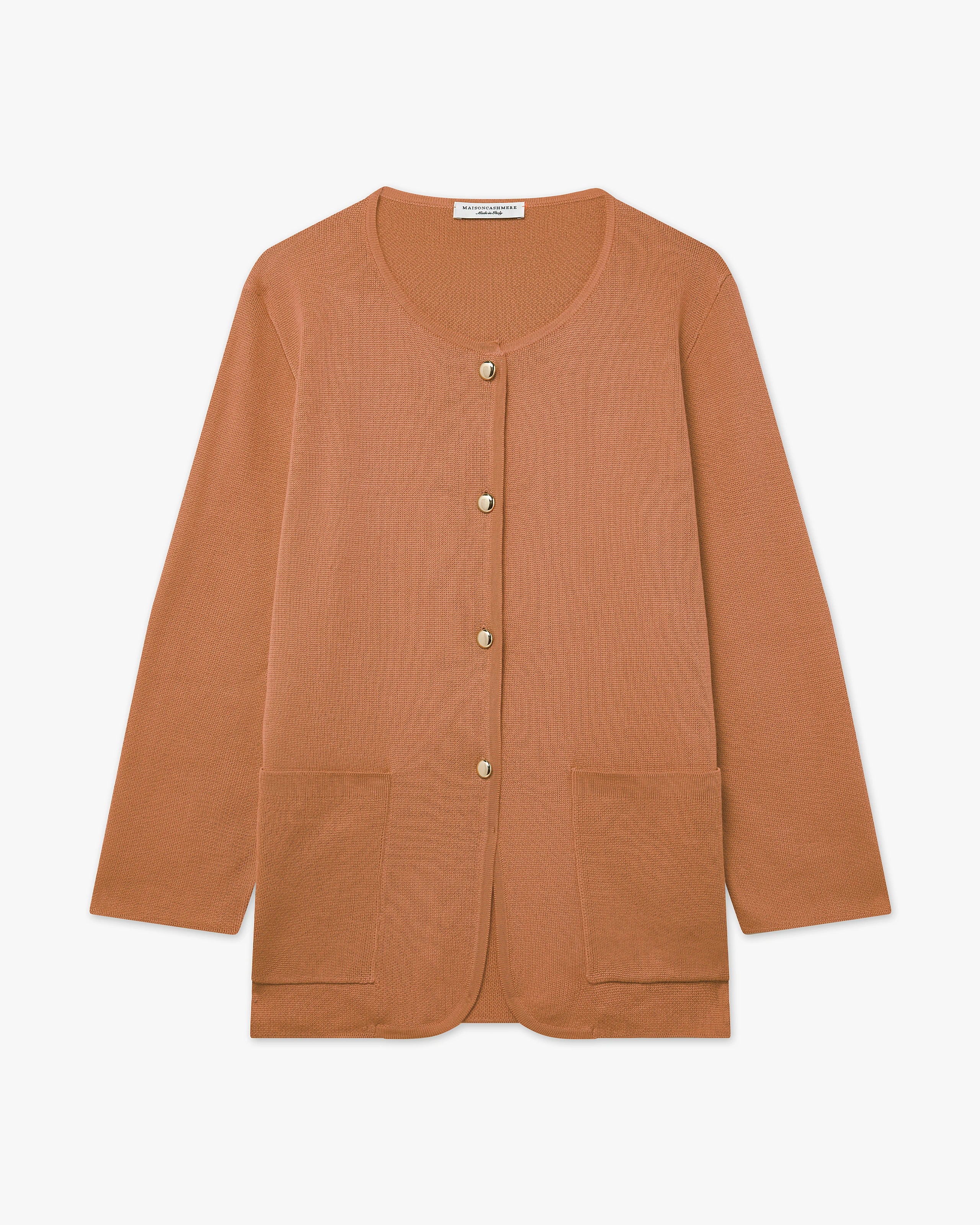 Women's Oasi Knit Jacket - Hazelnut Cotone