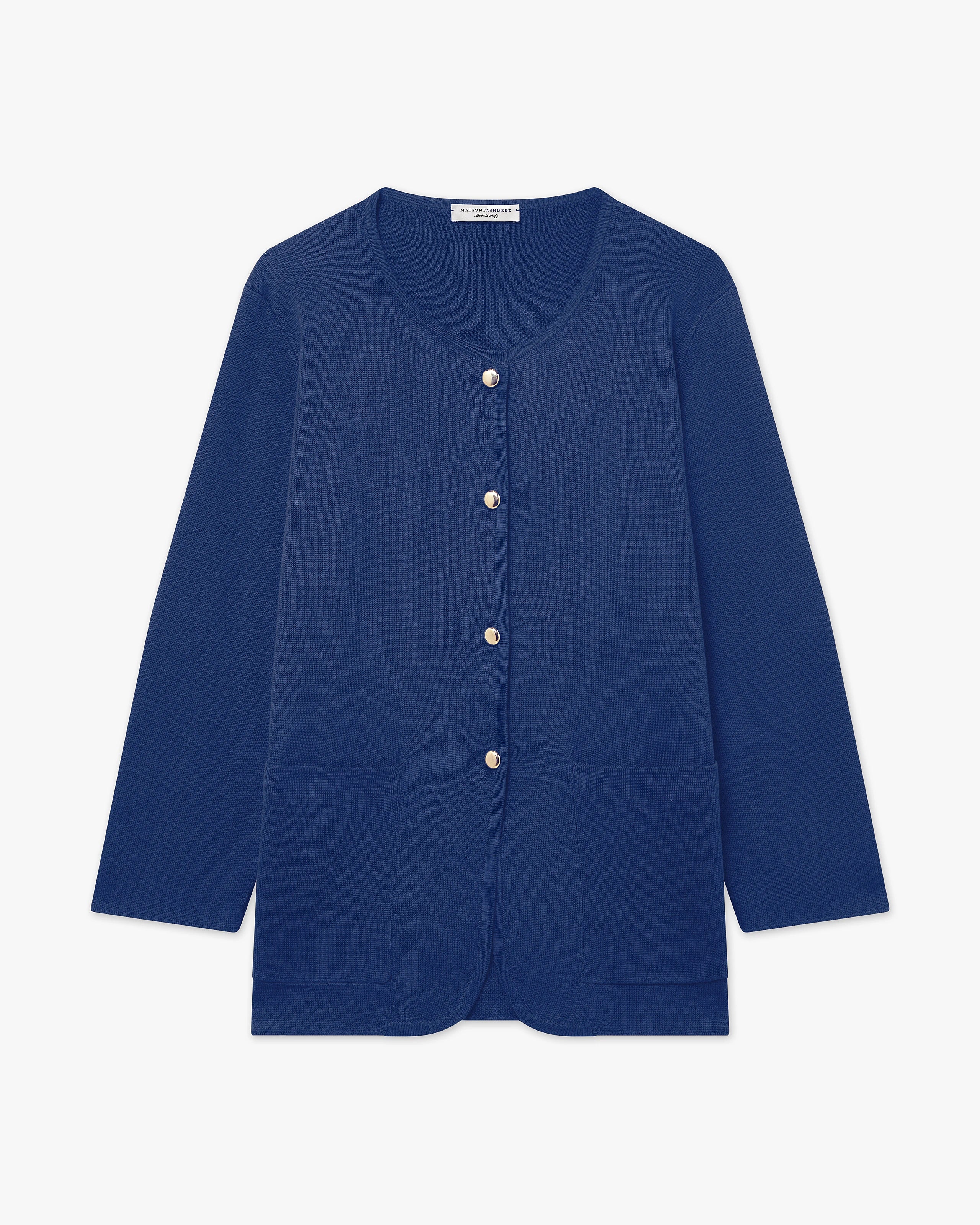 Women's Oasi Knit Jacket - Blue Cotone