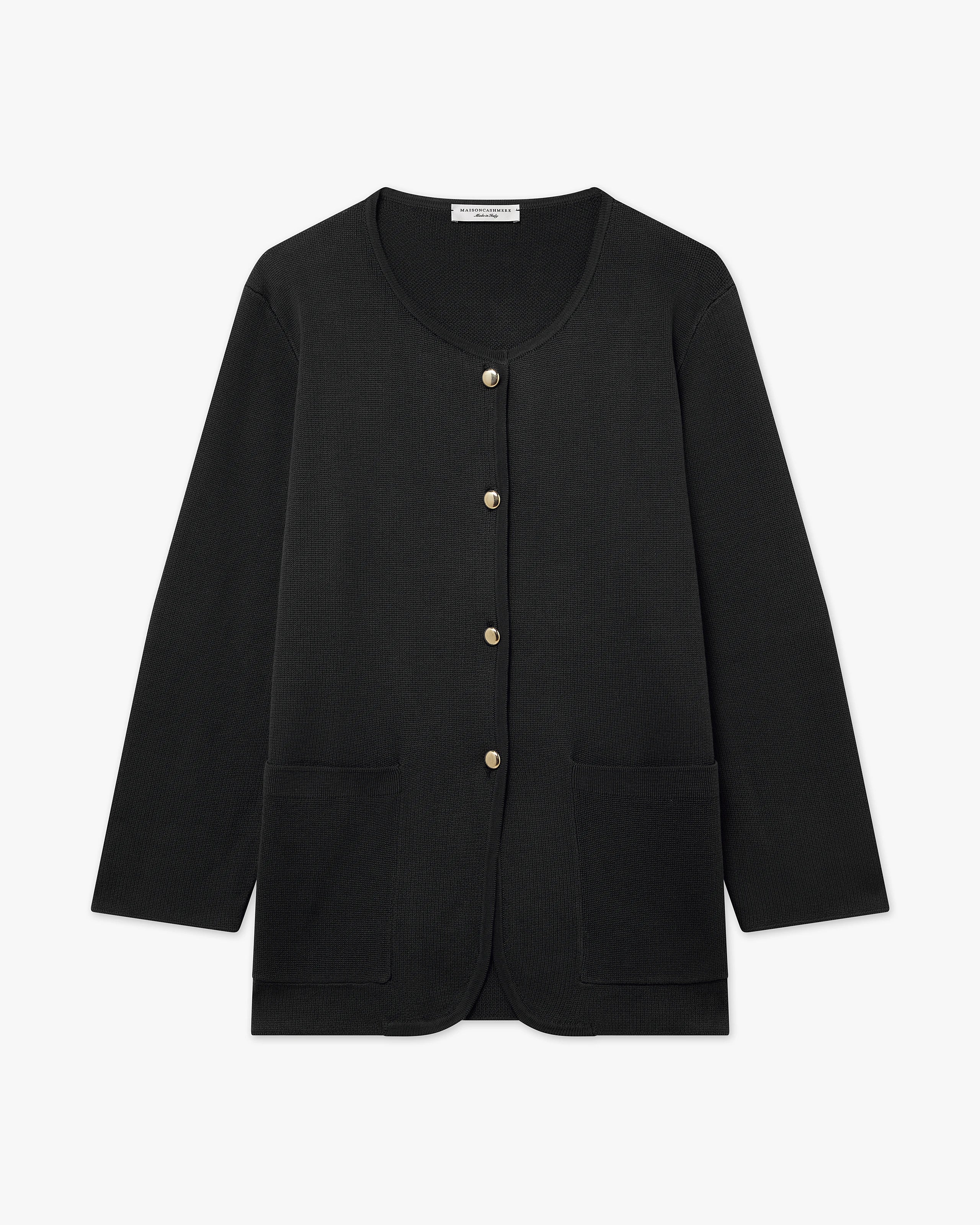 Women's Oasi Knit Jacket - Black Cotone