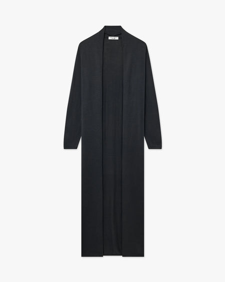 Oasi Long Cardigan - Black Cotone