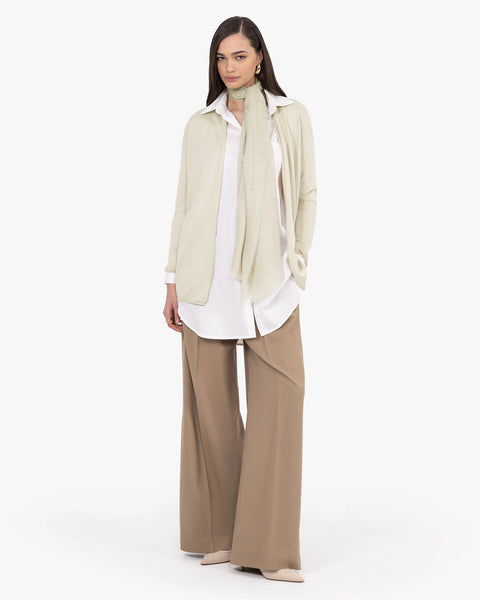 Oasi Open Cardigan - Beige Cotone