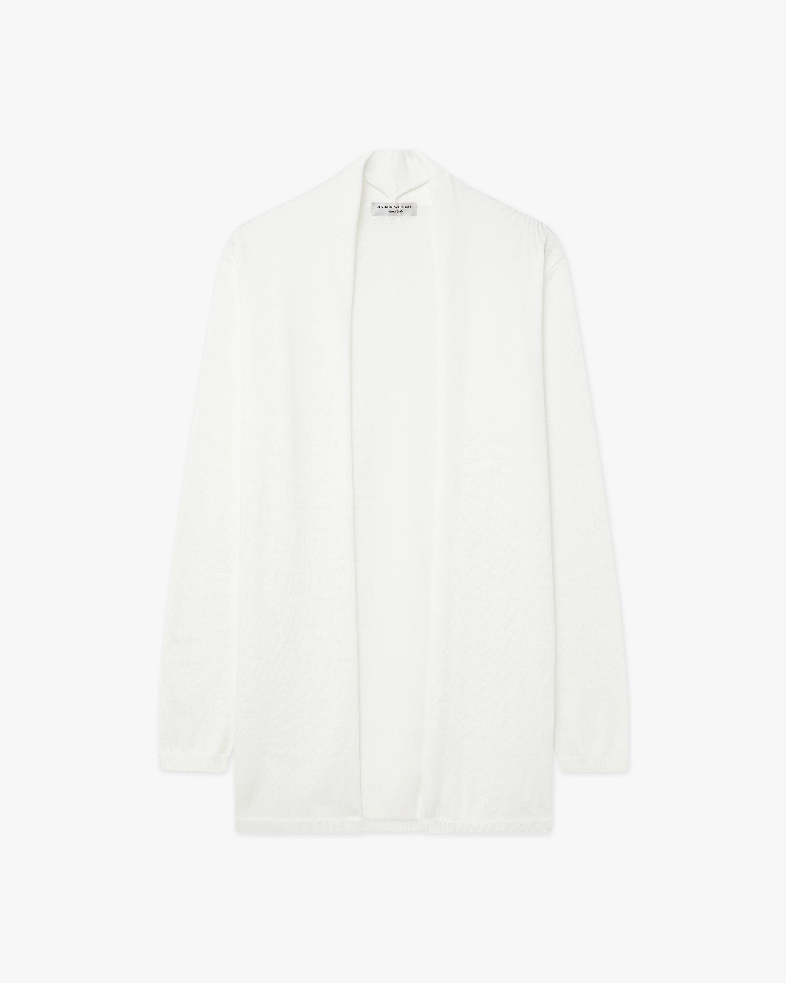 Oasi Open Cardigan - White Cotone