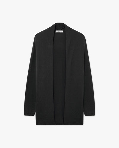 Oasi Open Cardigan - Black Cotone