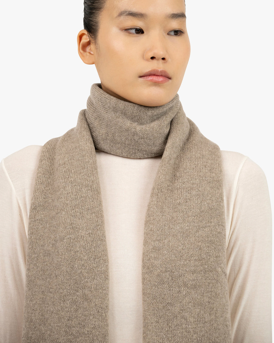 Lightness Maxi Scarf - Taupe Cashmere