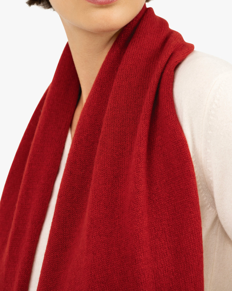 Lightness Maxi Scarf - Red Cashmere