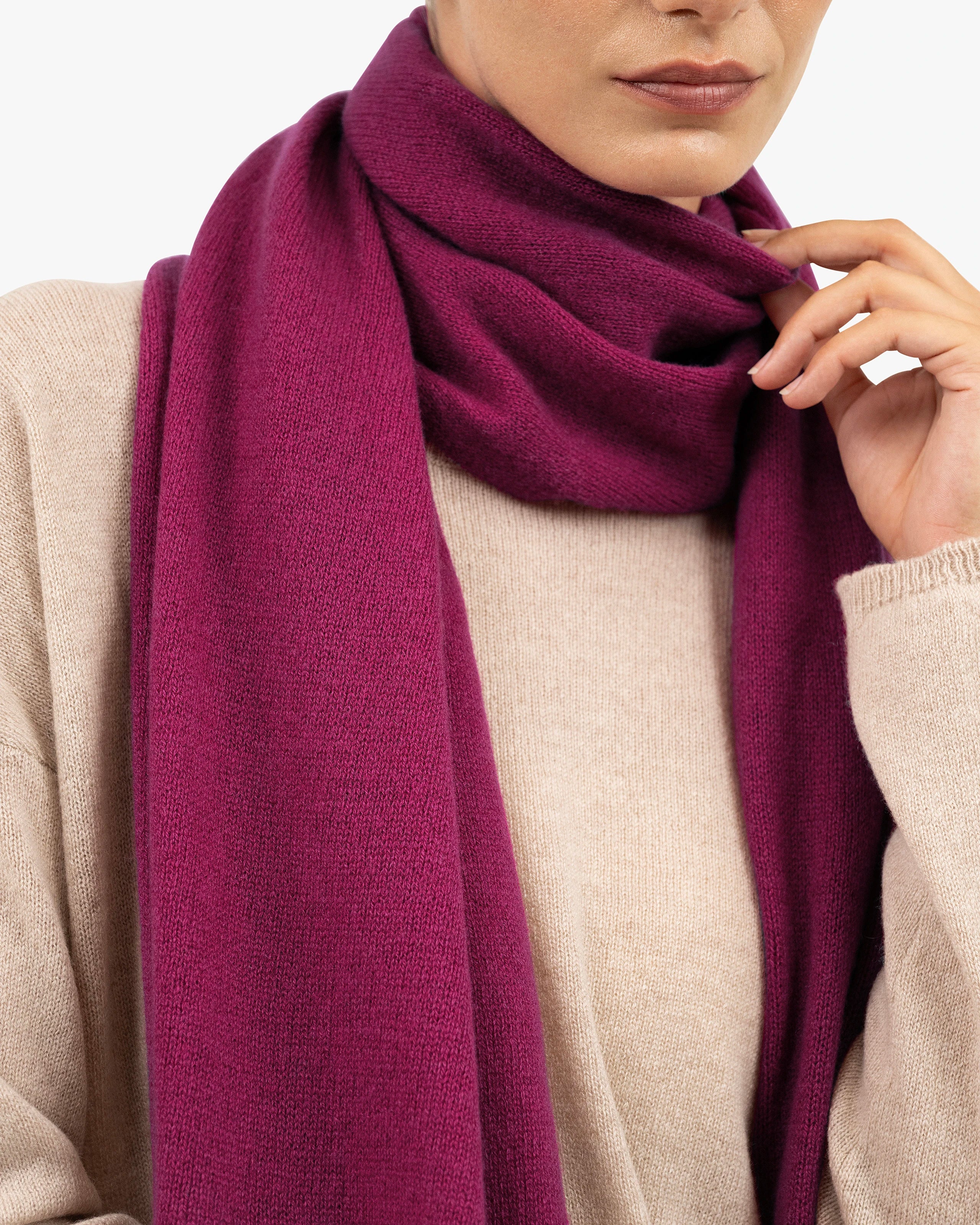 Lightness Maxi Scarf - Magenta Cashmere