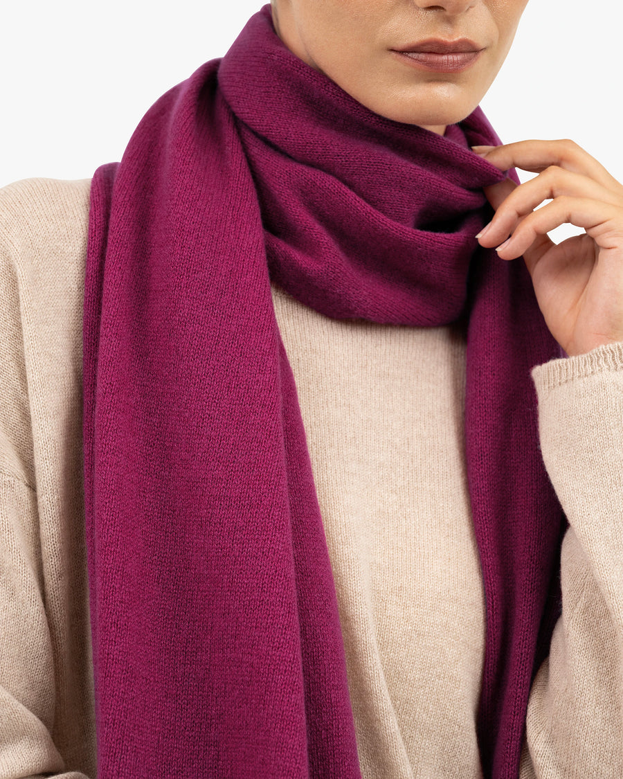 Lightness Maxi Scarf - Magenta Cashmere