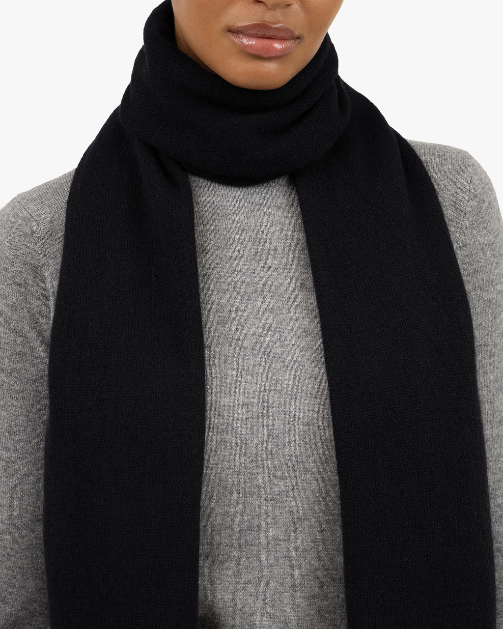 Lightness Maxi Scarf - Black Cashmere