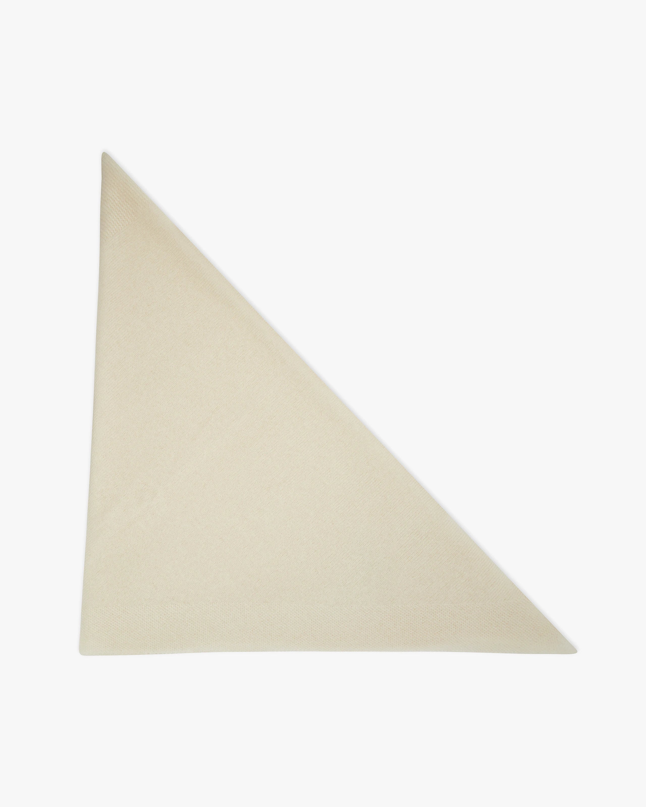 Maxi Triangle Scarf - White Cashmere
