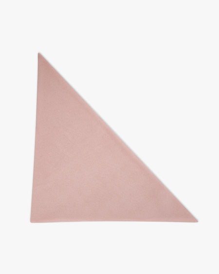 Maxi Triangle Scarf - Rose Cashmere