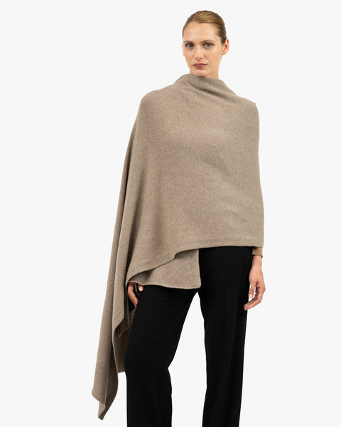 Courmayeur Maxi Wrap - Taupe Cashmere