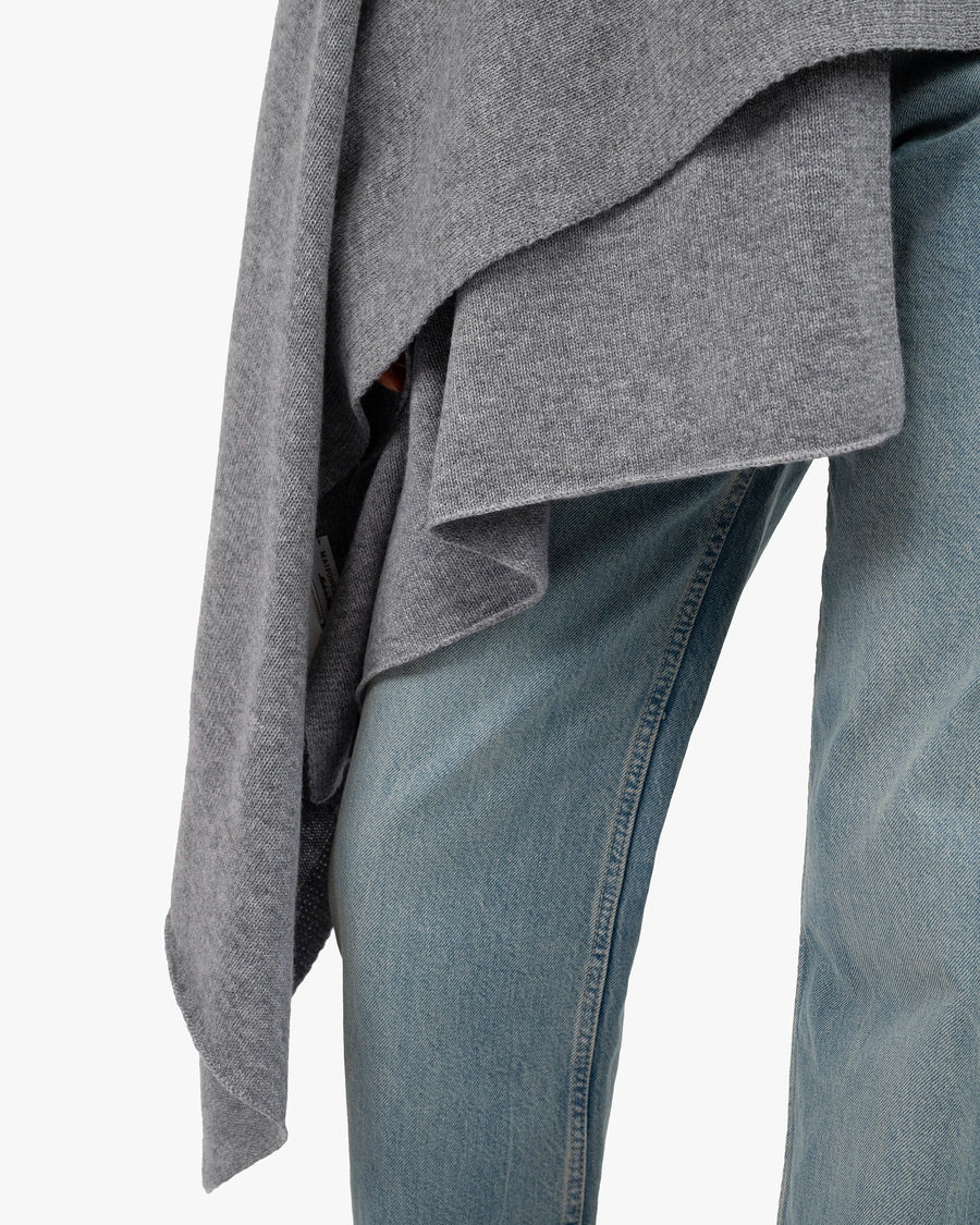Courmayeur Maxi Wrap - Medium Grey Cashmere
