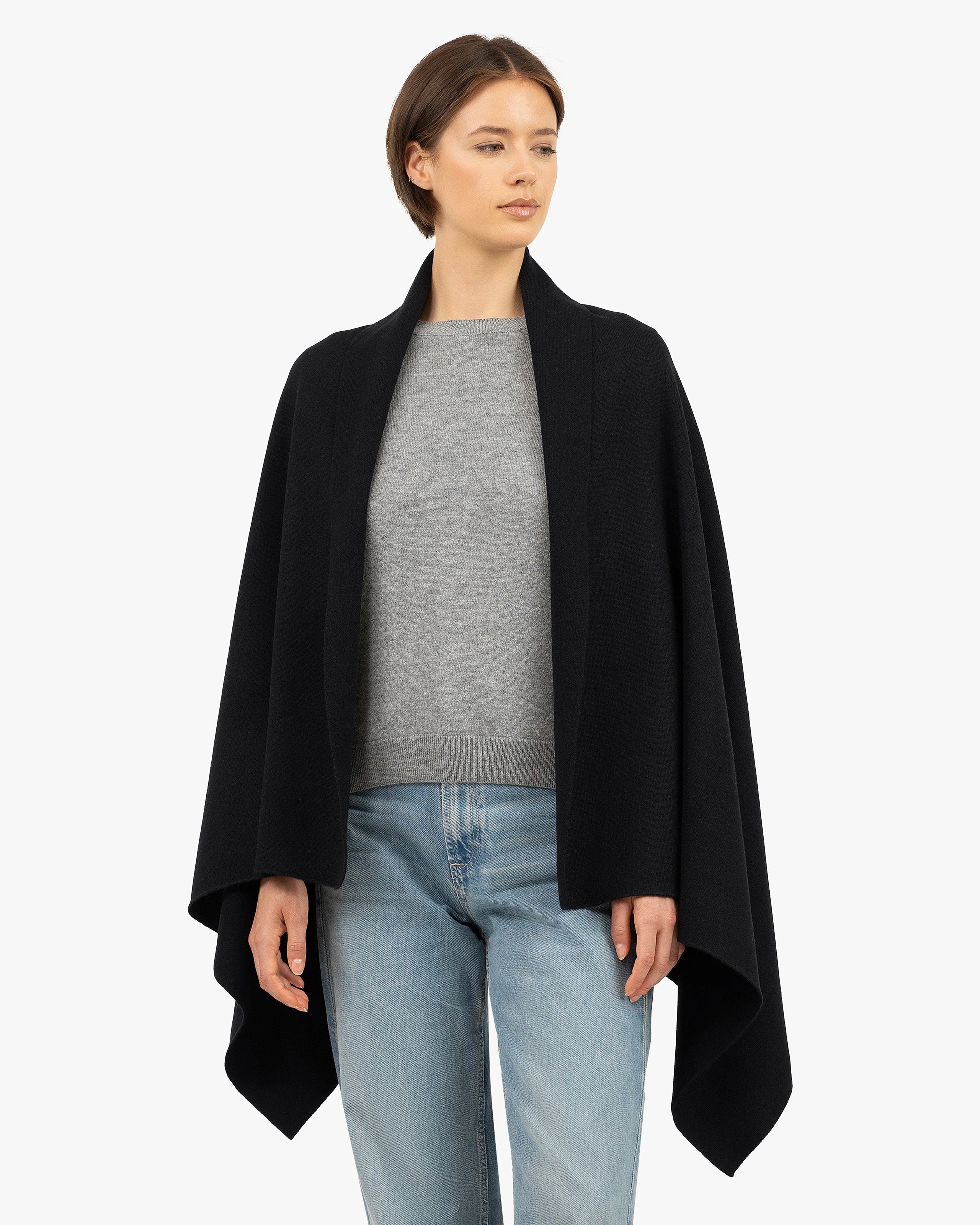 Dolomiti Maxi Wrap - Black Cashmere