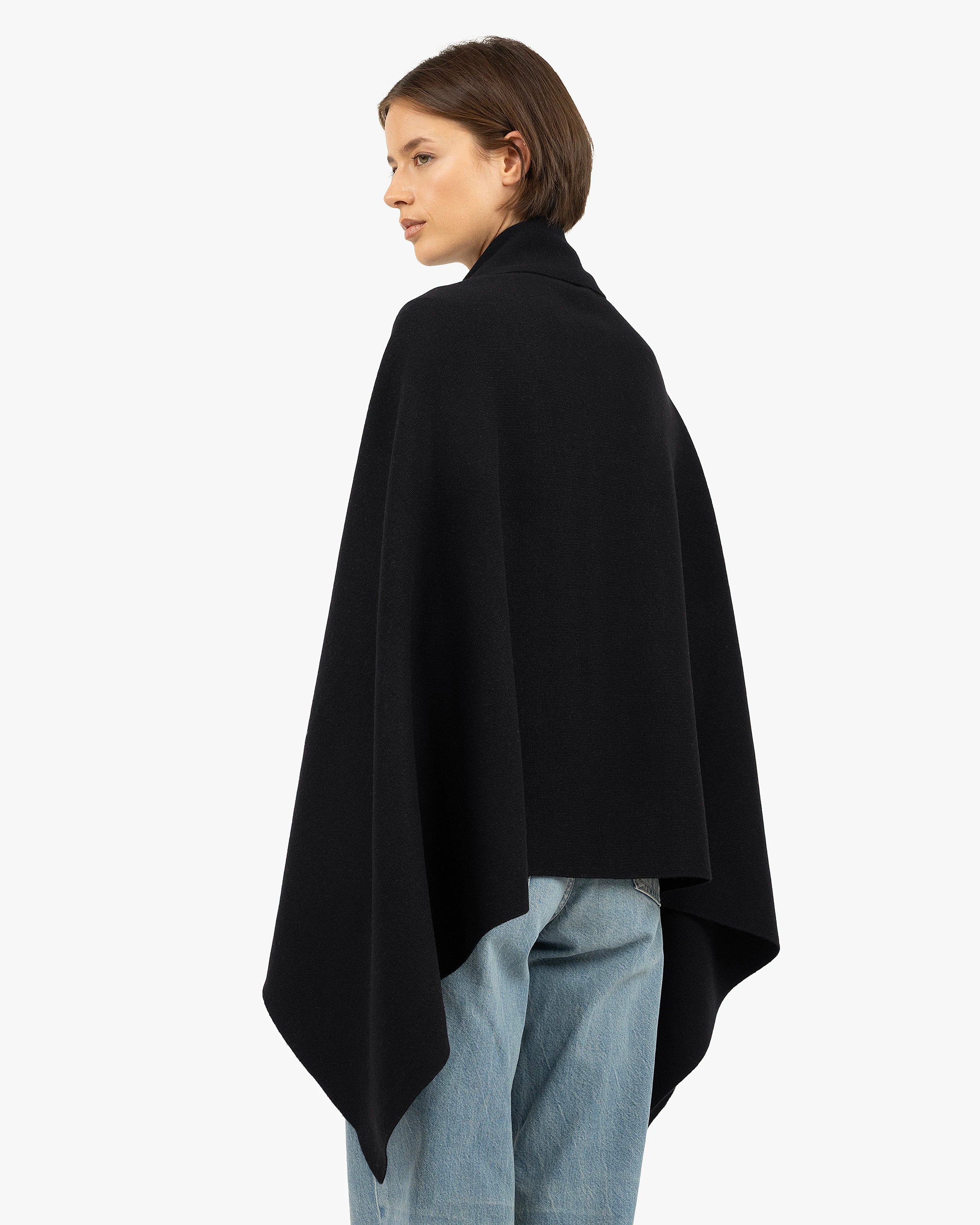 Dolomiti Maxi Wrap - Black Cashmere