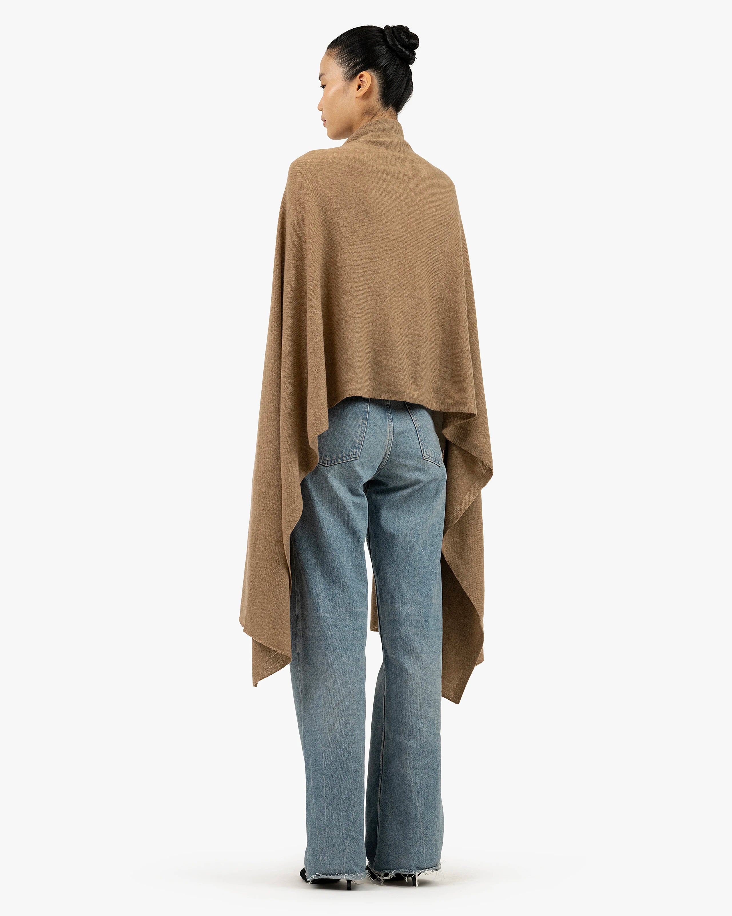 Essential Maxi Wrap - Camel Cashmere
