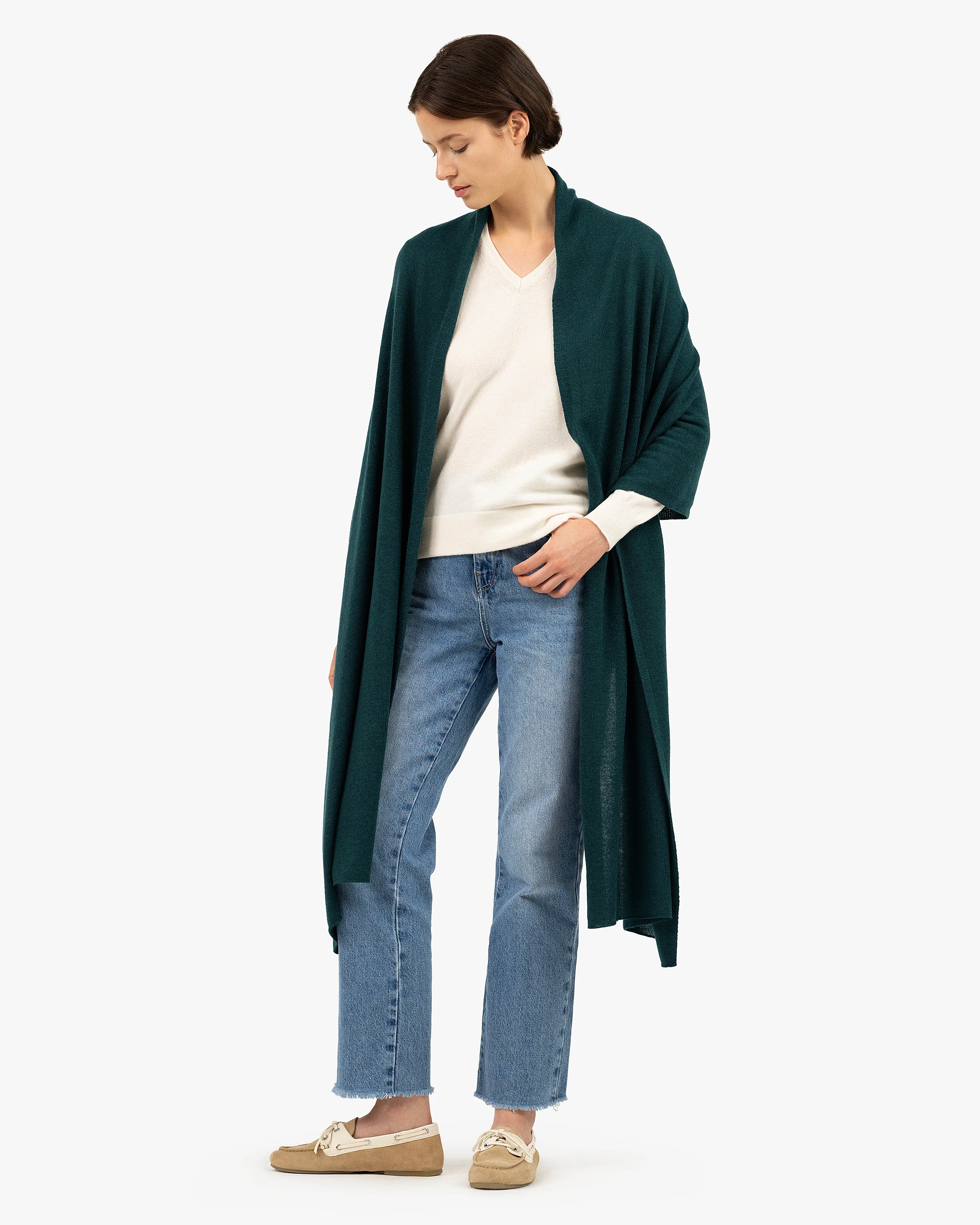Essential Maxi Wrap - Green Cashmere