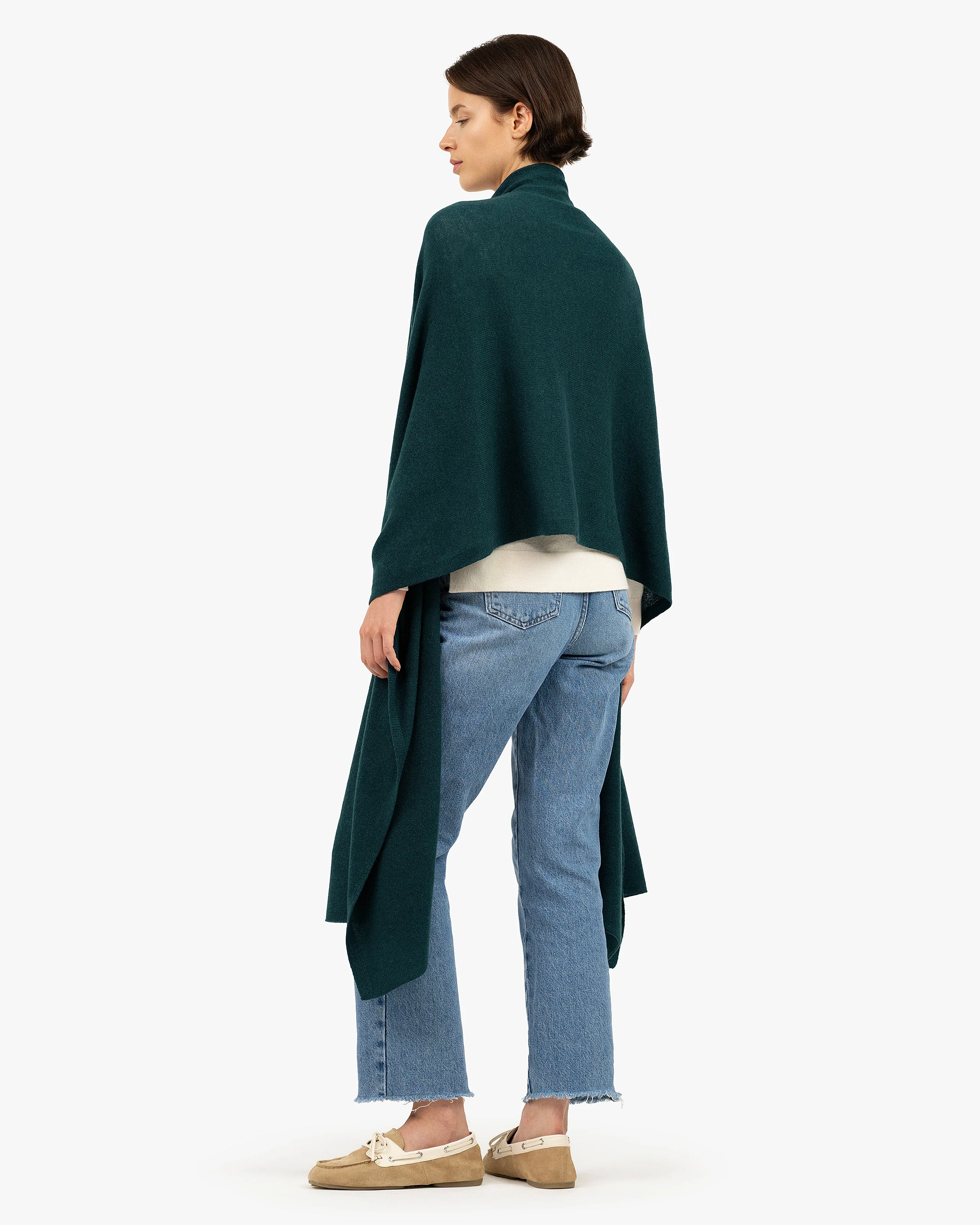 Essential Maxi Wrap - Green Cashmere