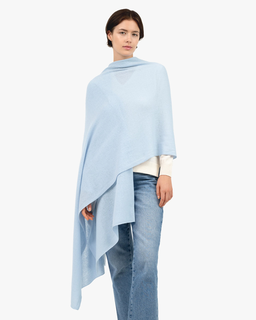 Essential Maxi Wrap - Light Blue Cashmere