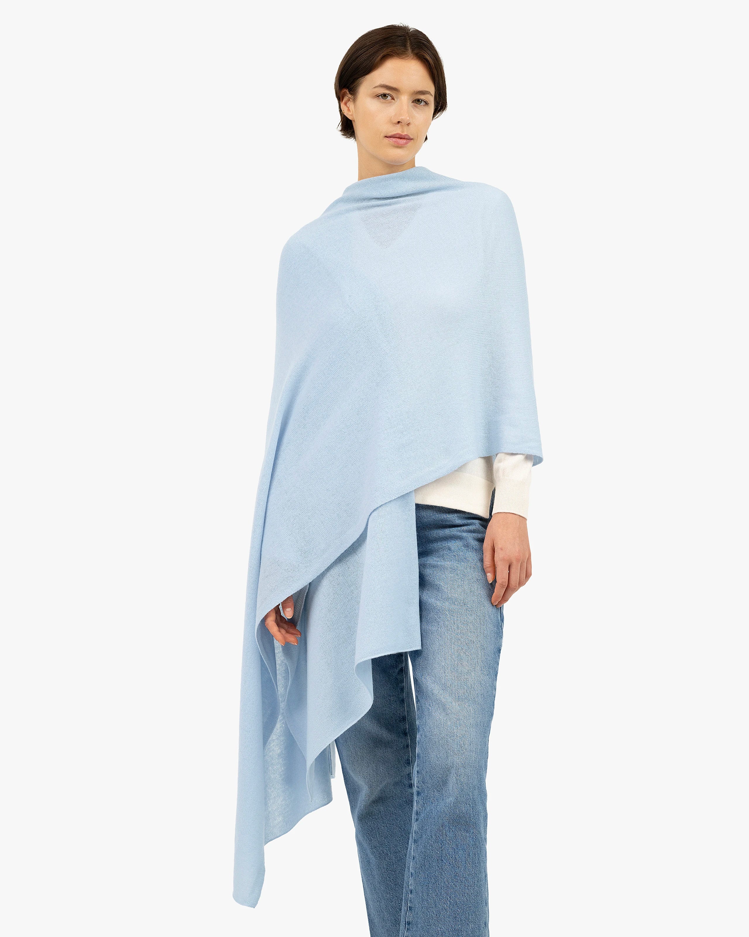 Essential Maxi Wrap - Light Blue Cashmere