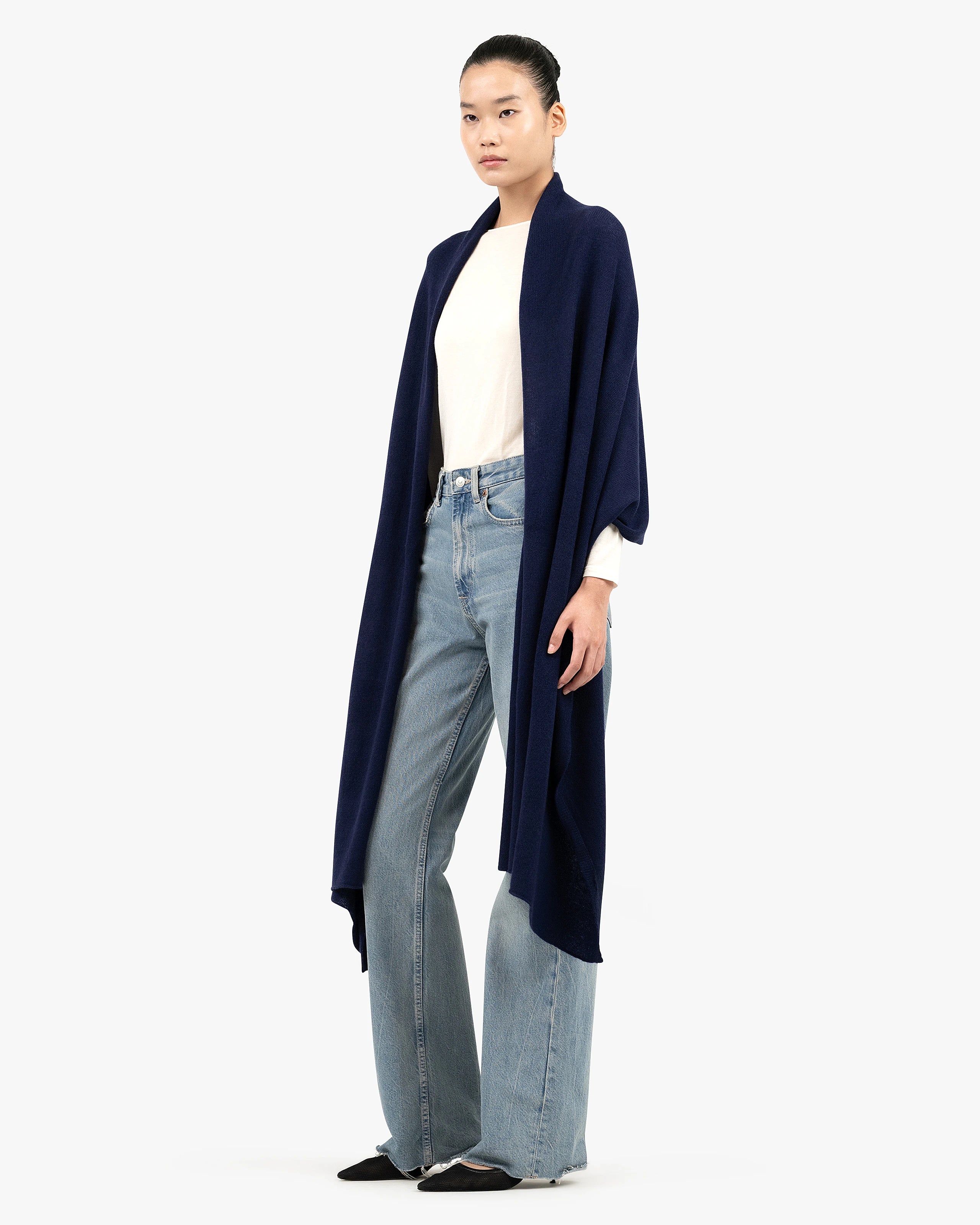 Essential Maxi Wrap - Blue Cashmere
