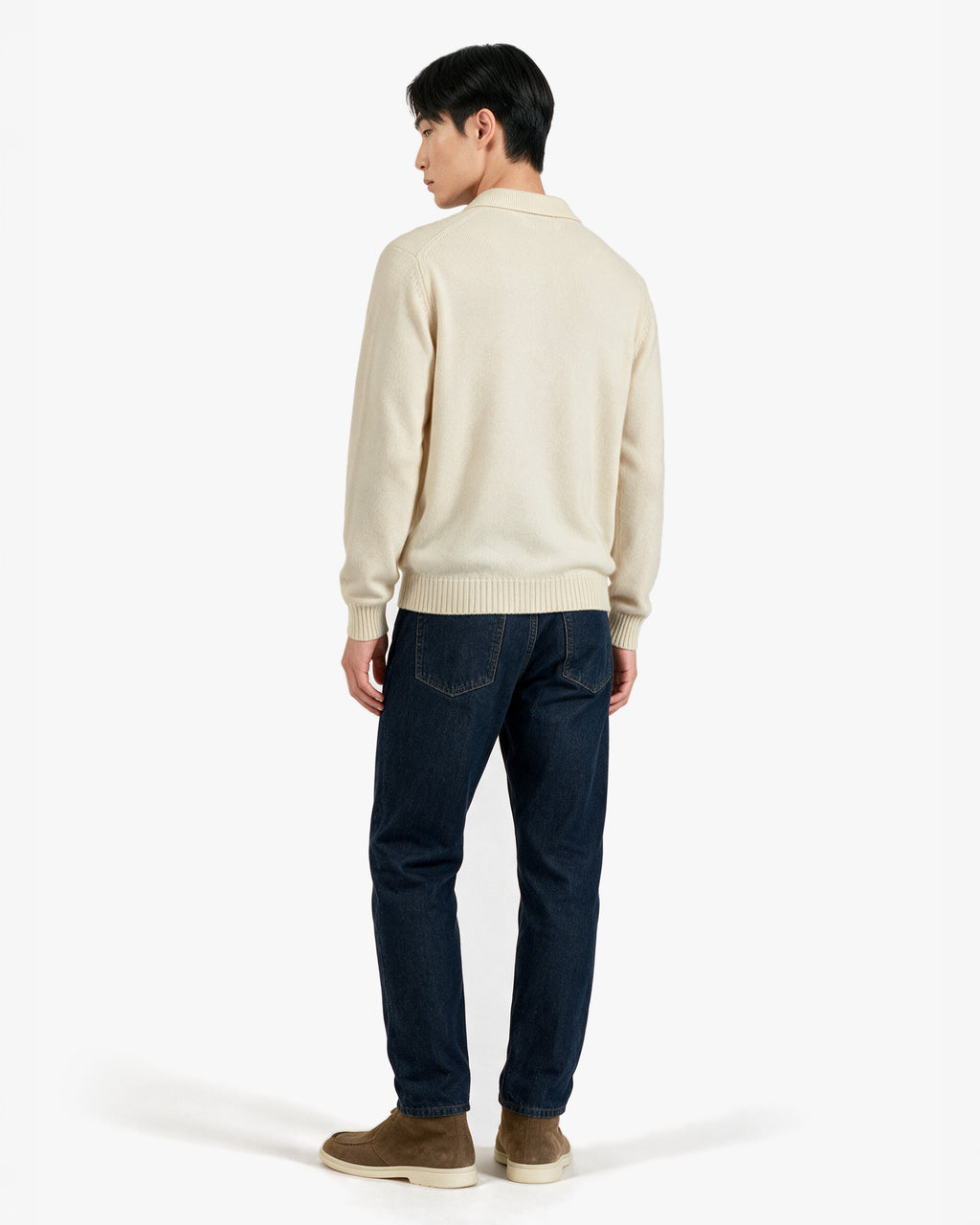 Pull Polo Faloria Homme · Écru