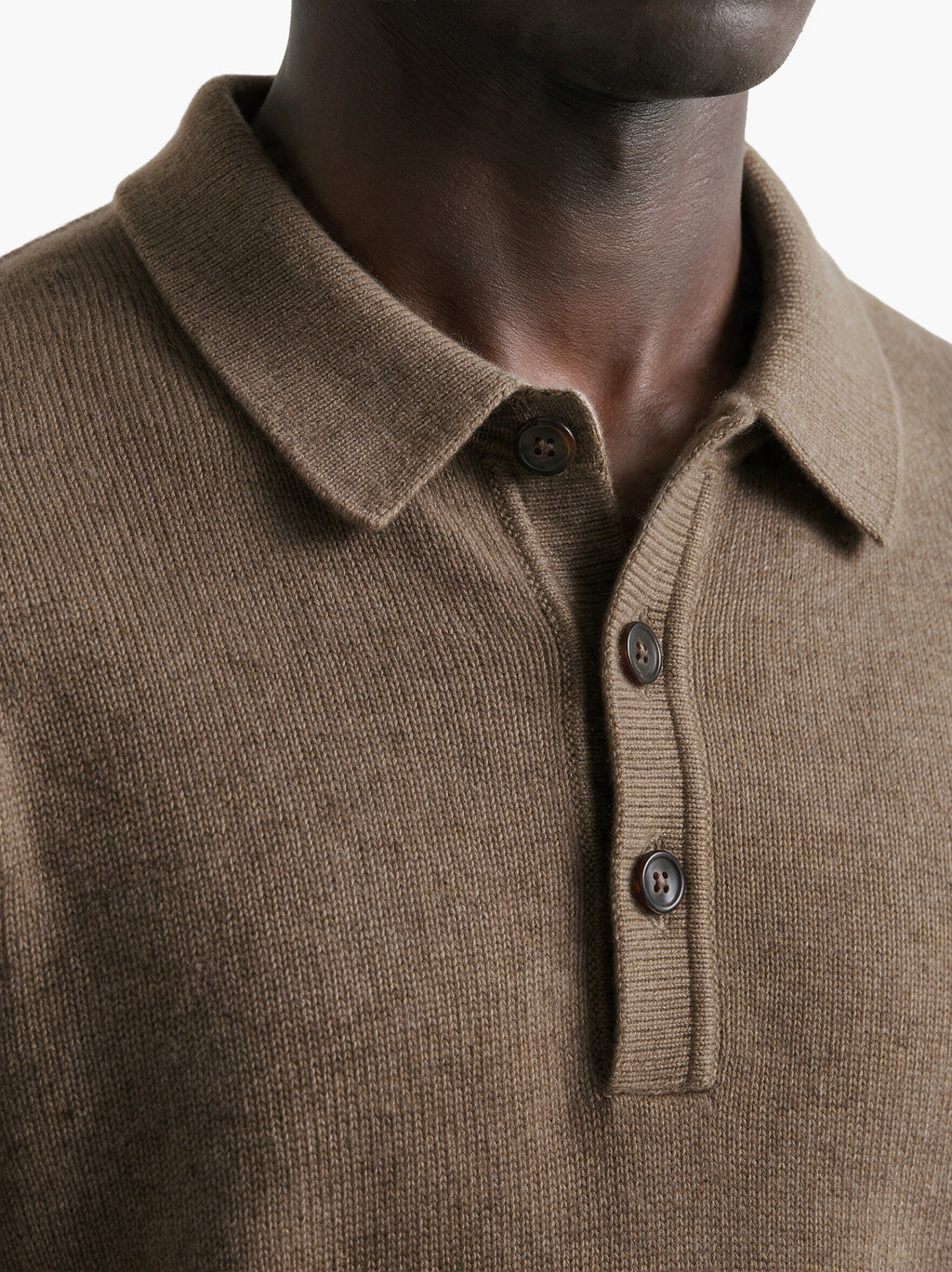 Pull Polo Faloria Homme · Brun