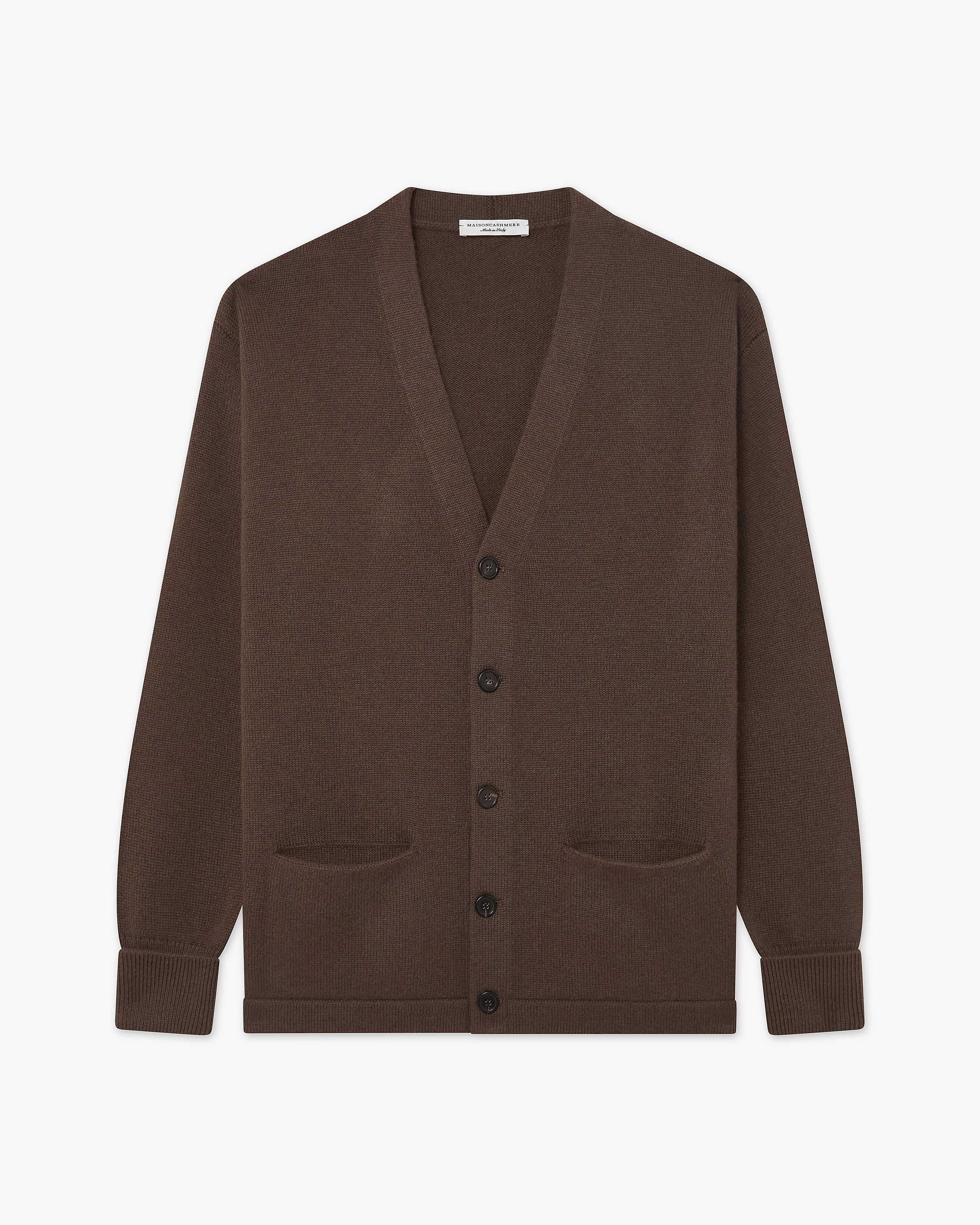 Men's Beacon Cardigan - Brown Cashmere