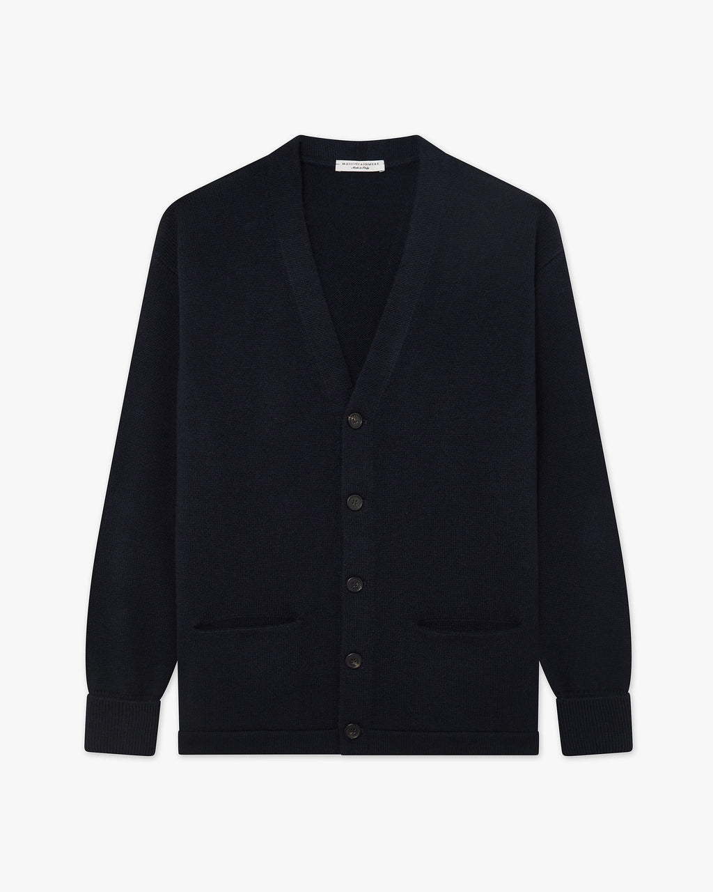 Men's Beacon Cardigan - Night Blue Cashmere