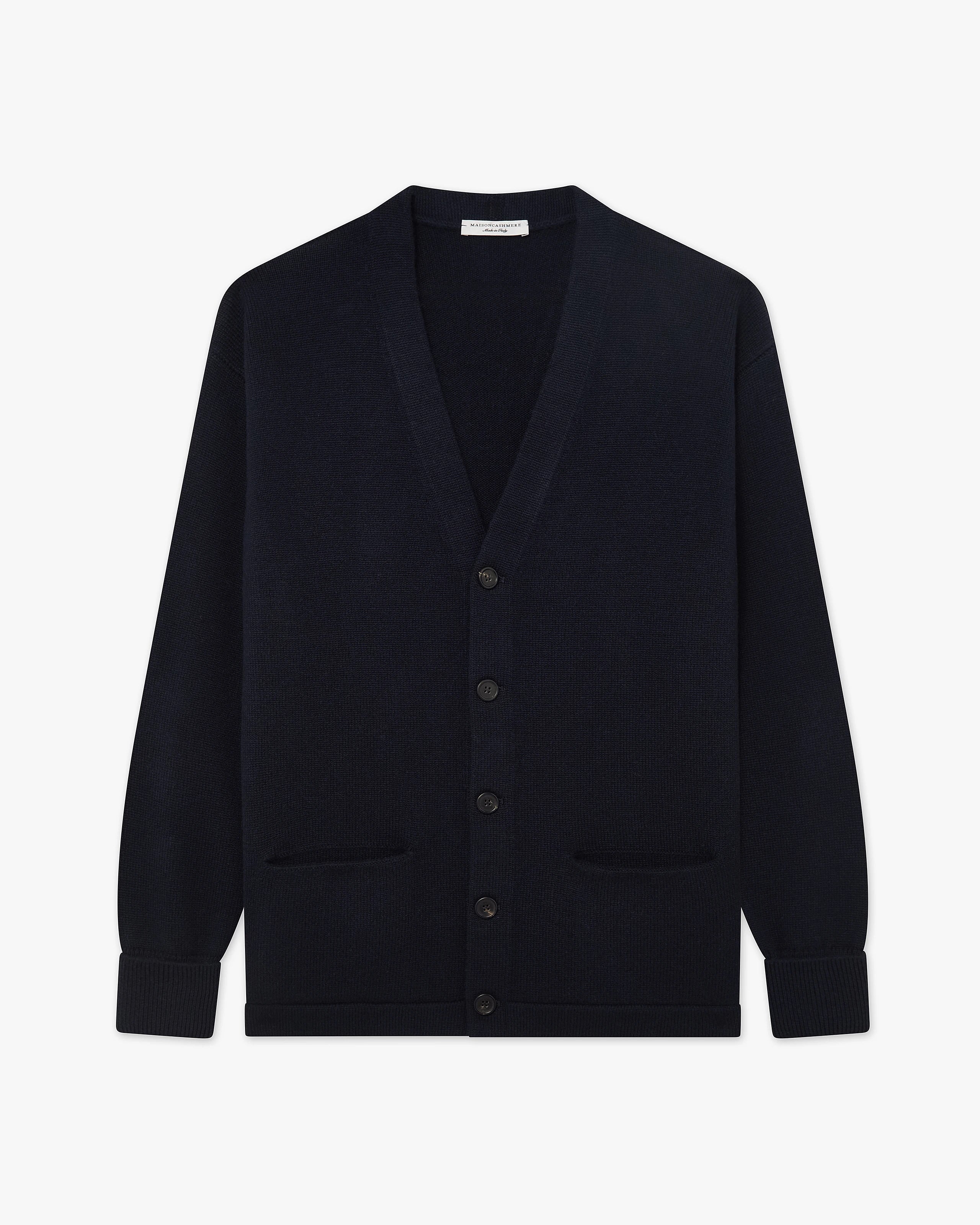 Men's Beacon Cardigan - Night Blue Cashmere