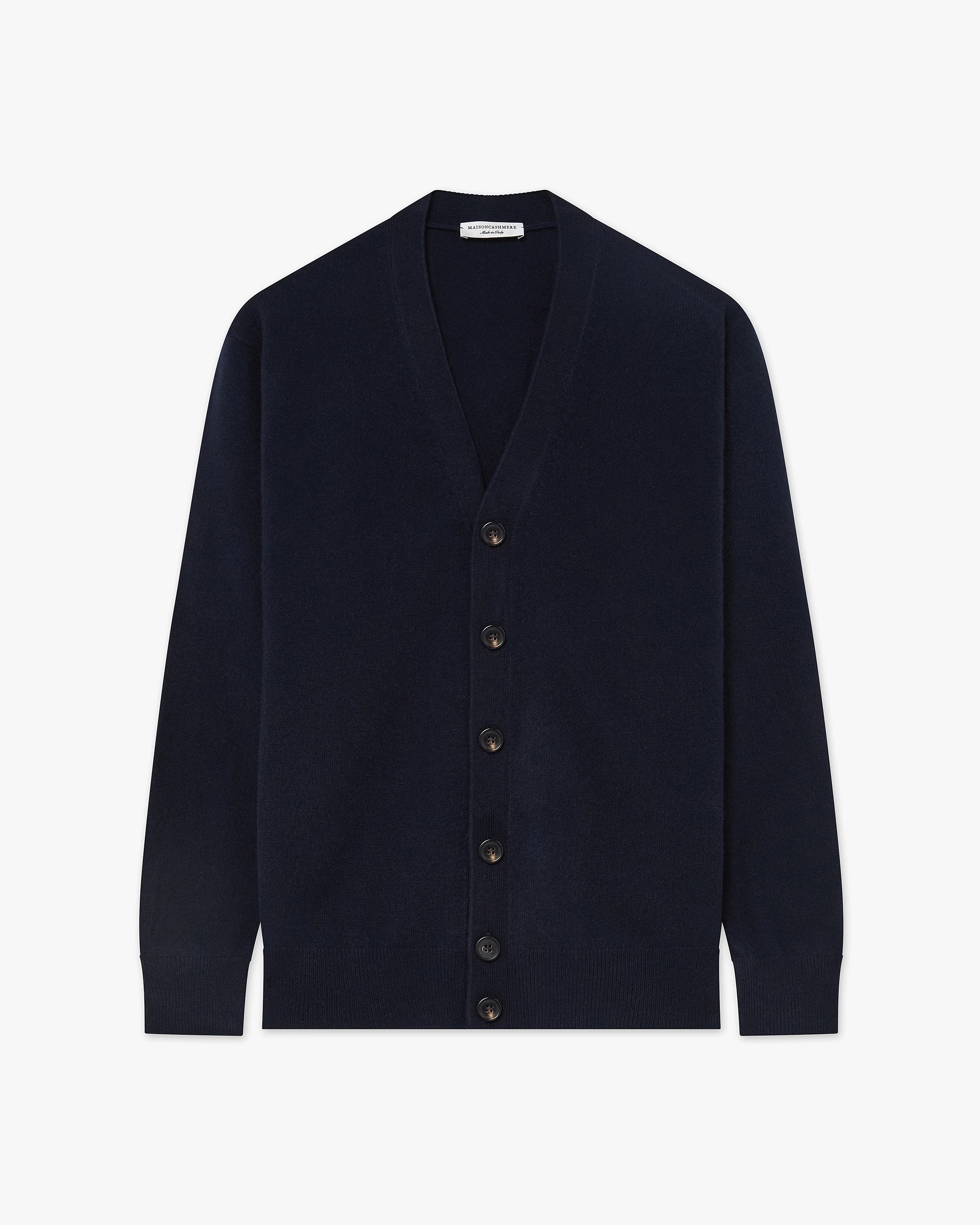 Men's Classic Cardigan - Night Blue Cashmere