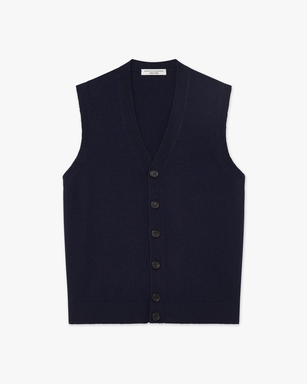 Men's Sevile Cardigan Vest - Blue Cashmere