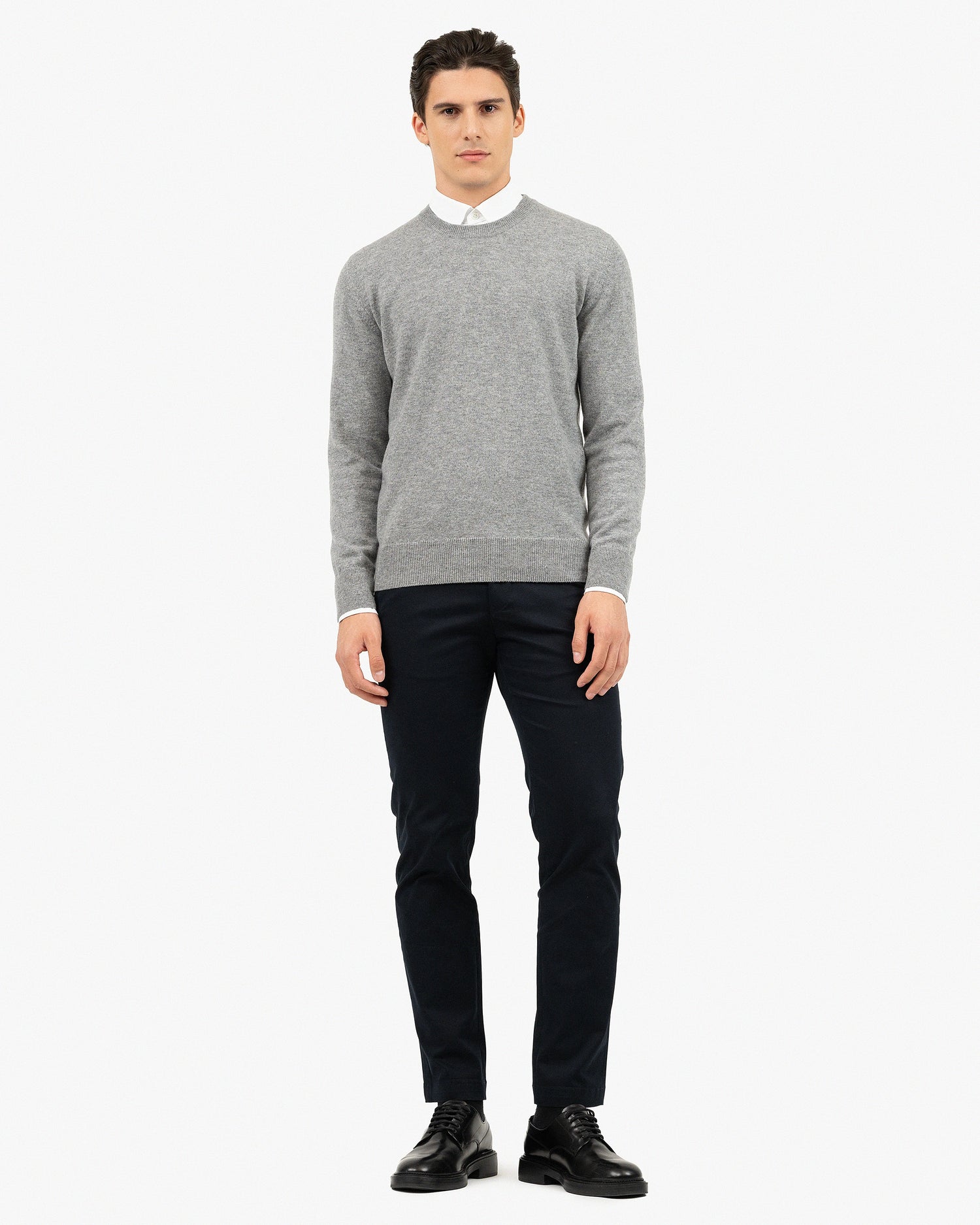 Cashmere Maglione Con Girocollo Maglia Cashmere Girocollo Uomo